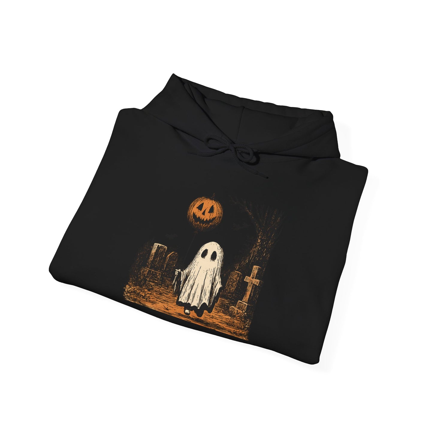 Halloween Ghost Hoodie, Cozy Unisex Hoodie, Spooky Season Apparel, Fall Fashion, Trick or Treat Gift