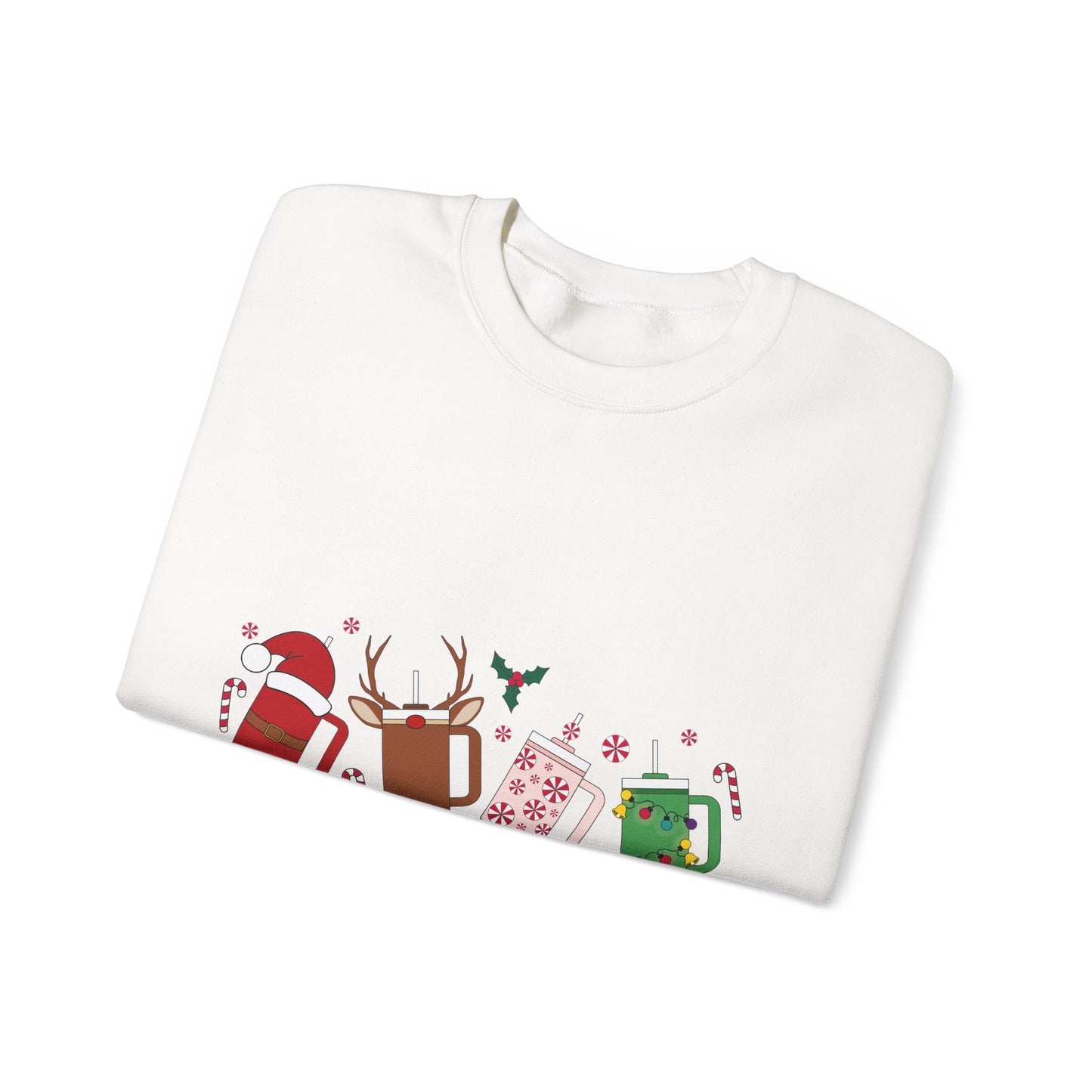 Christmas Golf Club Crewneck Sweatshirt — Festive Golfing Club Cartoon Design