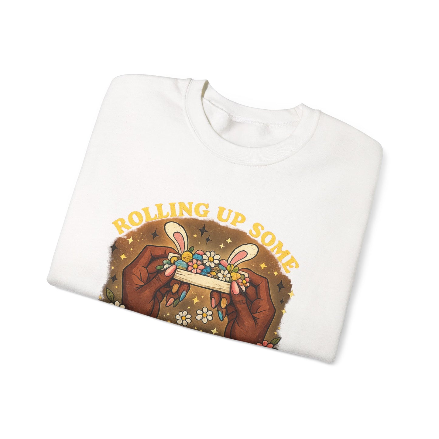 Easter Spirit Crewneck Sweatshirt — "Rolling Up Some Easter Spirit" Easter Pullover