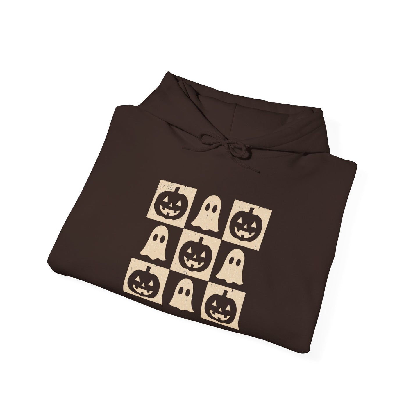 Cozy Ghost-Themed Unisex Hoodie, Perfect for Halloween, Casual Wear, Gifts for Friends, Cozy Nights, Unique Fashion