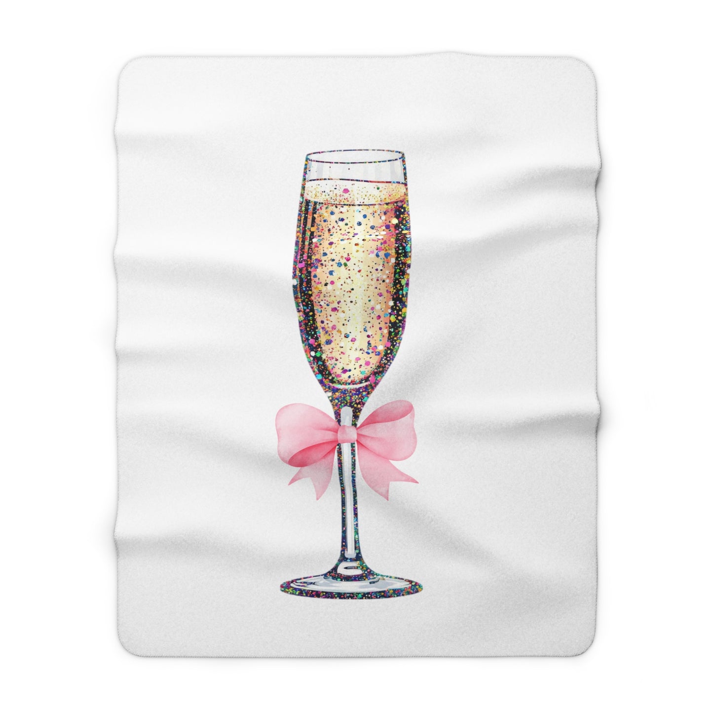 New Year Sherpa Fleece Blanket