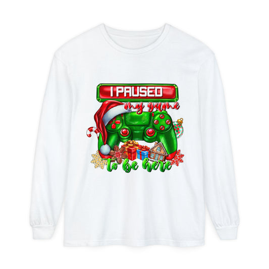 Christmas Unisex Garment-dyed Long Sleeve T-Shirt