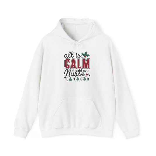 Festive Nurse Hooded  Hoodie - Cozy Holiday Gift for Nurses - Christmas Apparel, Cute Hoodie, Nurse Life  Hoodie, Xmas Gift Idea