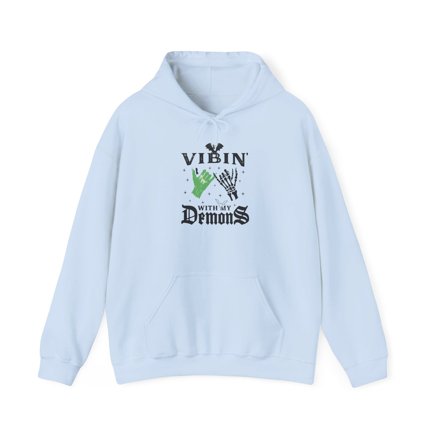 Vibin' With My Demons Unisex Hooded Hoodie, Cozy Gothic Hoodie, Casual Hoodie, Perfect for Halloween, Gift for Spooky Lovers, [...]