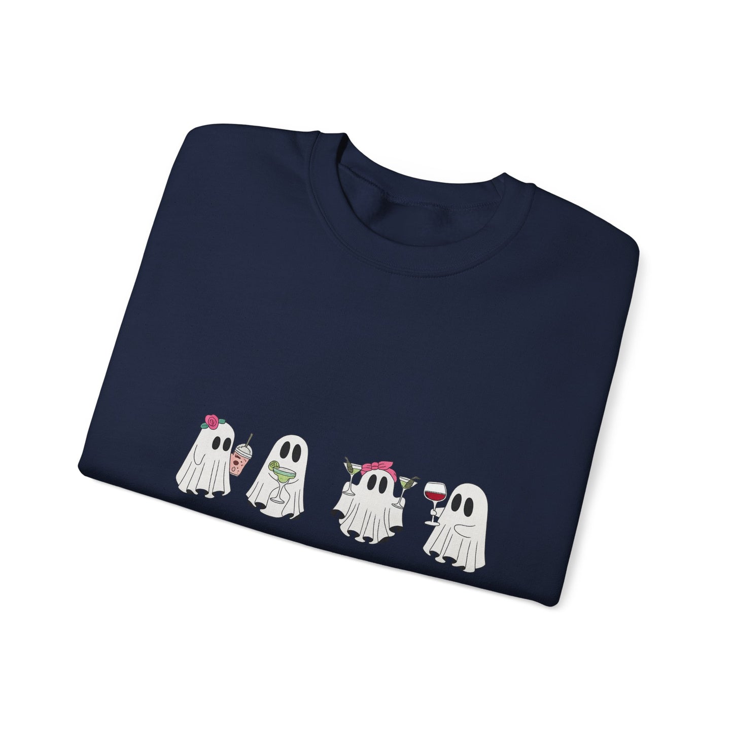 Ghostly Fun Unisex Sweatshirt - Cozy Halloween Apparel, Fall Fashion, Spooky Season Style, Gift for Ghost Lovers, Casual Comfort
