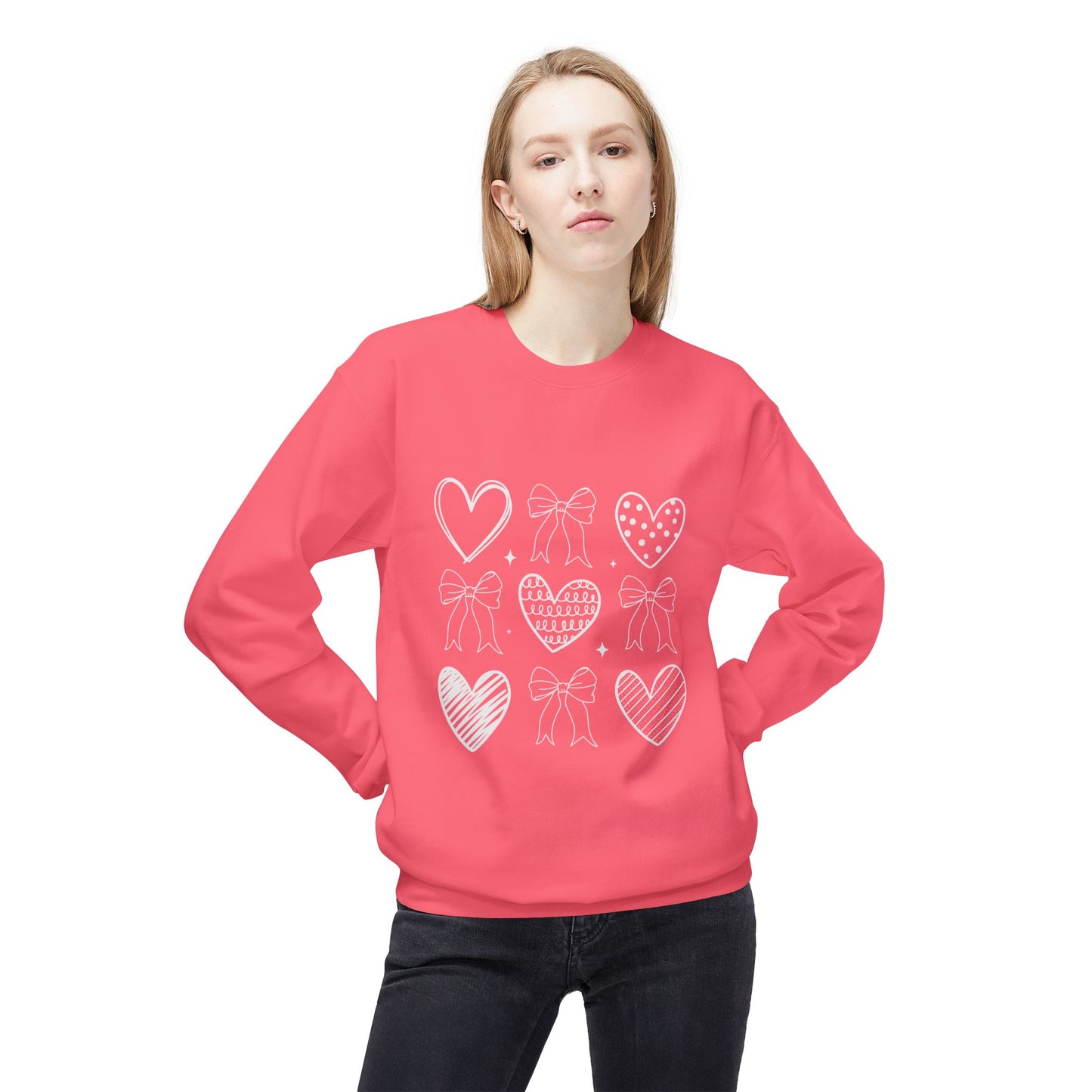 Valentines Unisex Midweight Softstyle Fleece Crewneck Sweatshirt