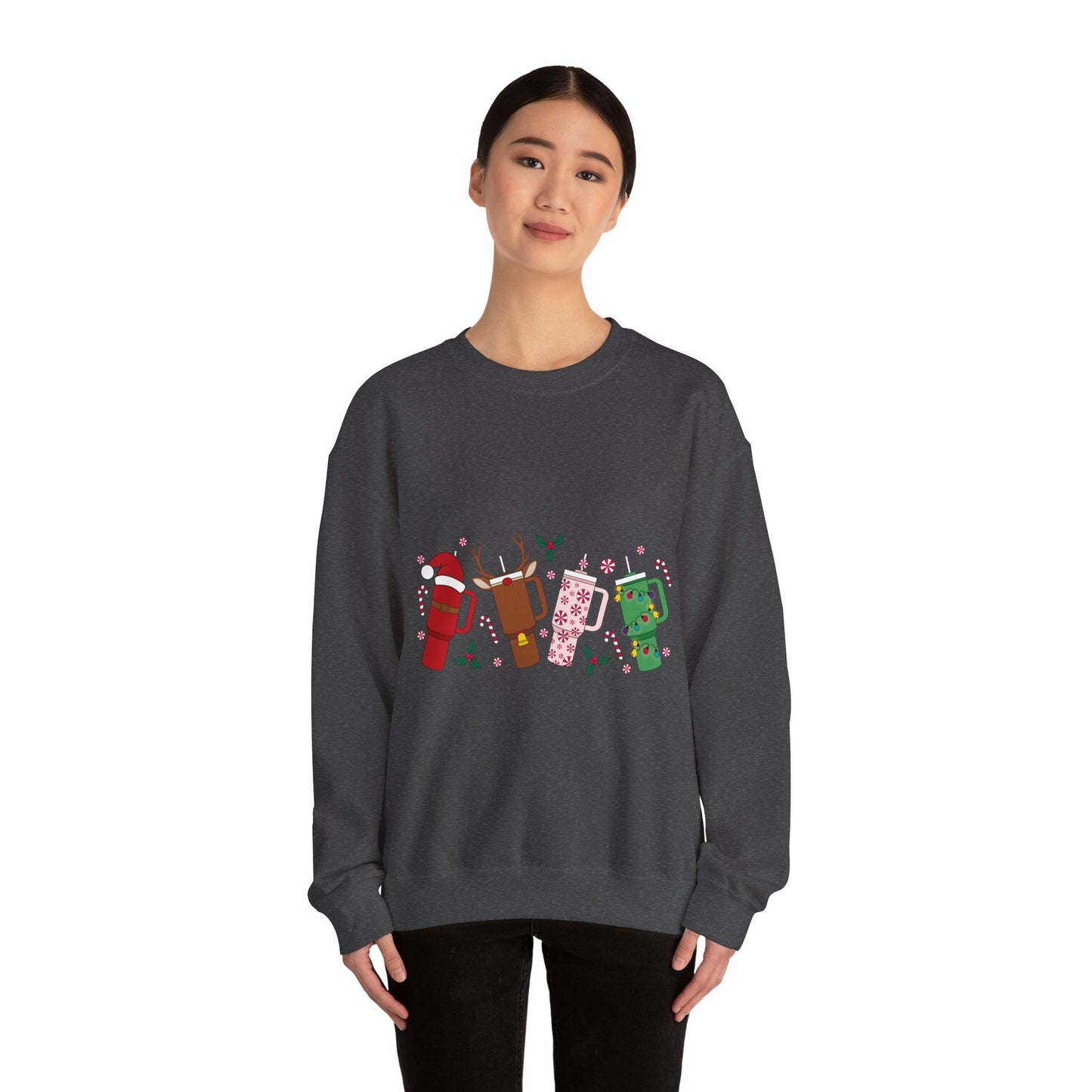 Christmas Golf Club Crewneck Sweatshirt — Festive Golfing Club Cartoon Design