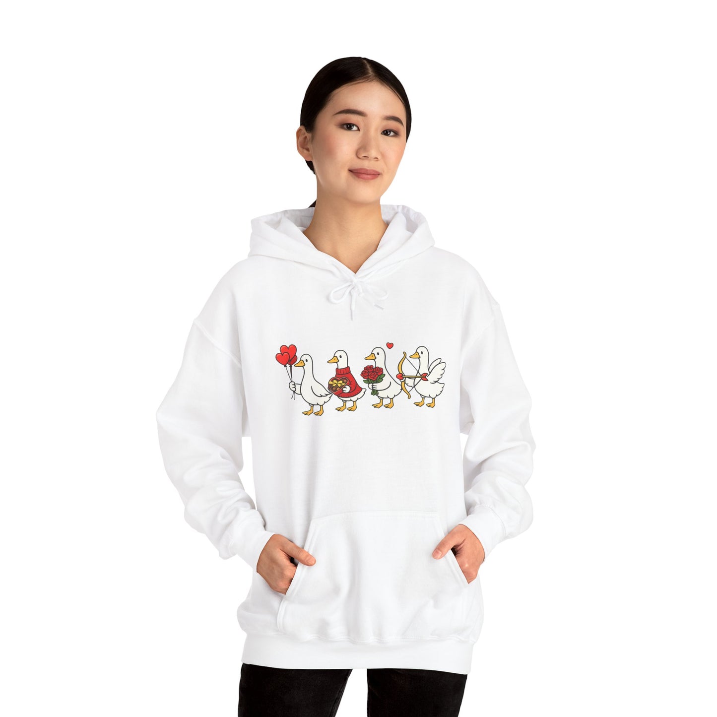 Cute Duck Family Hoodie — Whimsical Springtime Birds Pullover