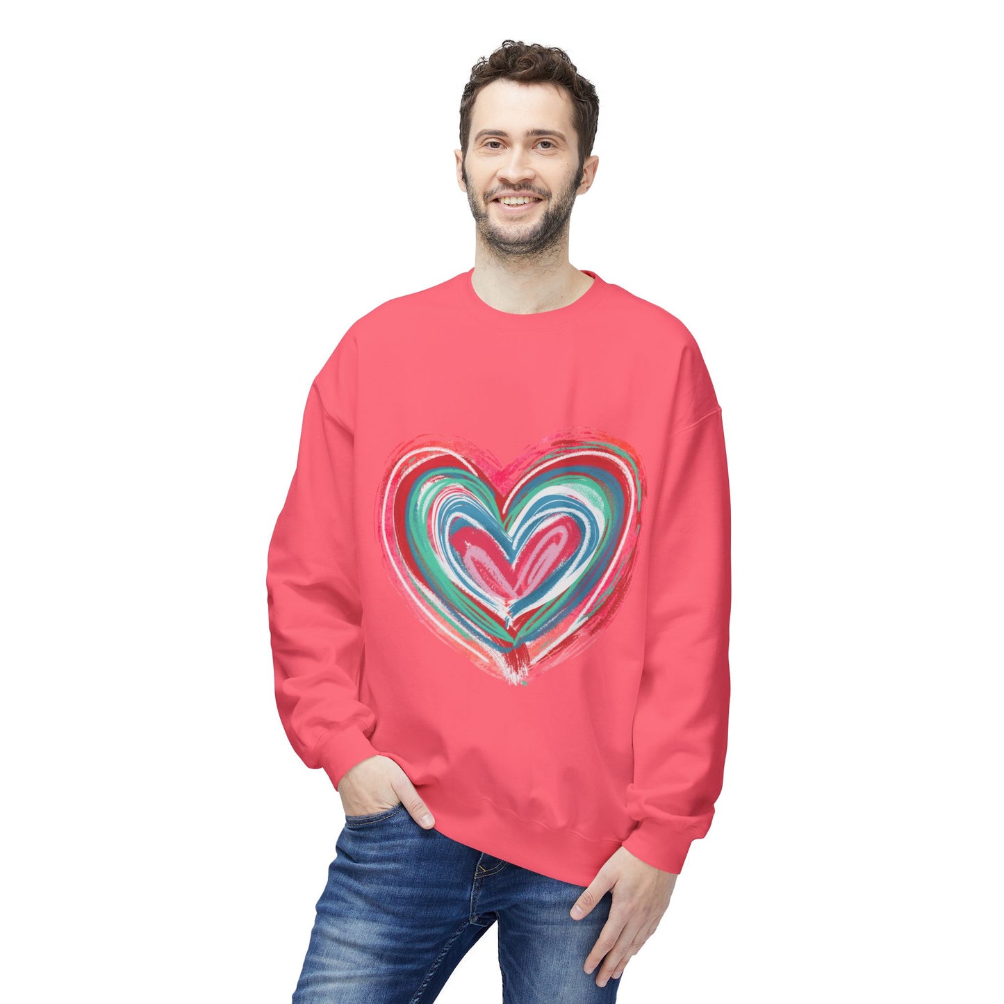Valentines Unisex Midweight Softstyle Fleece Crewneck Sweatshirt