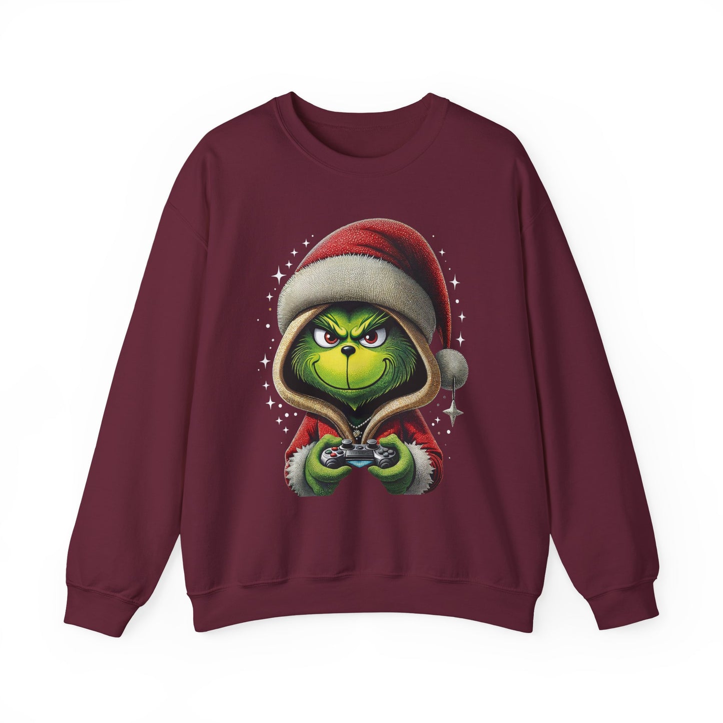 Grumpy Gamer Grinch Sweatshirt — Funny Christmas Holiday Gaming Crewneck