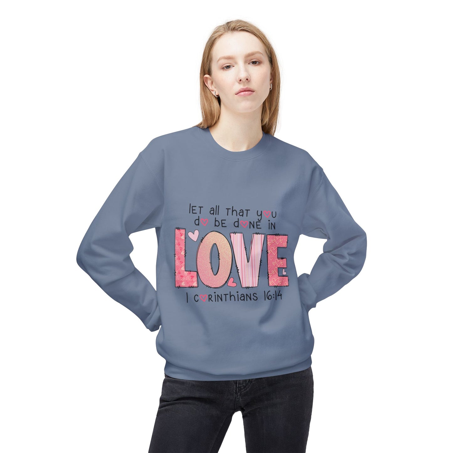 Valentines Unisex Midweight Softstyle Fleece Crewneck Sweatshirt