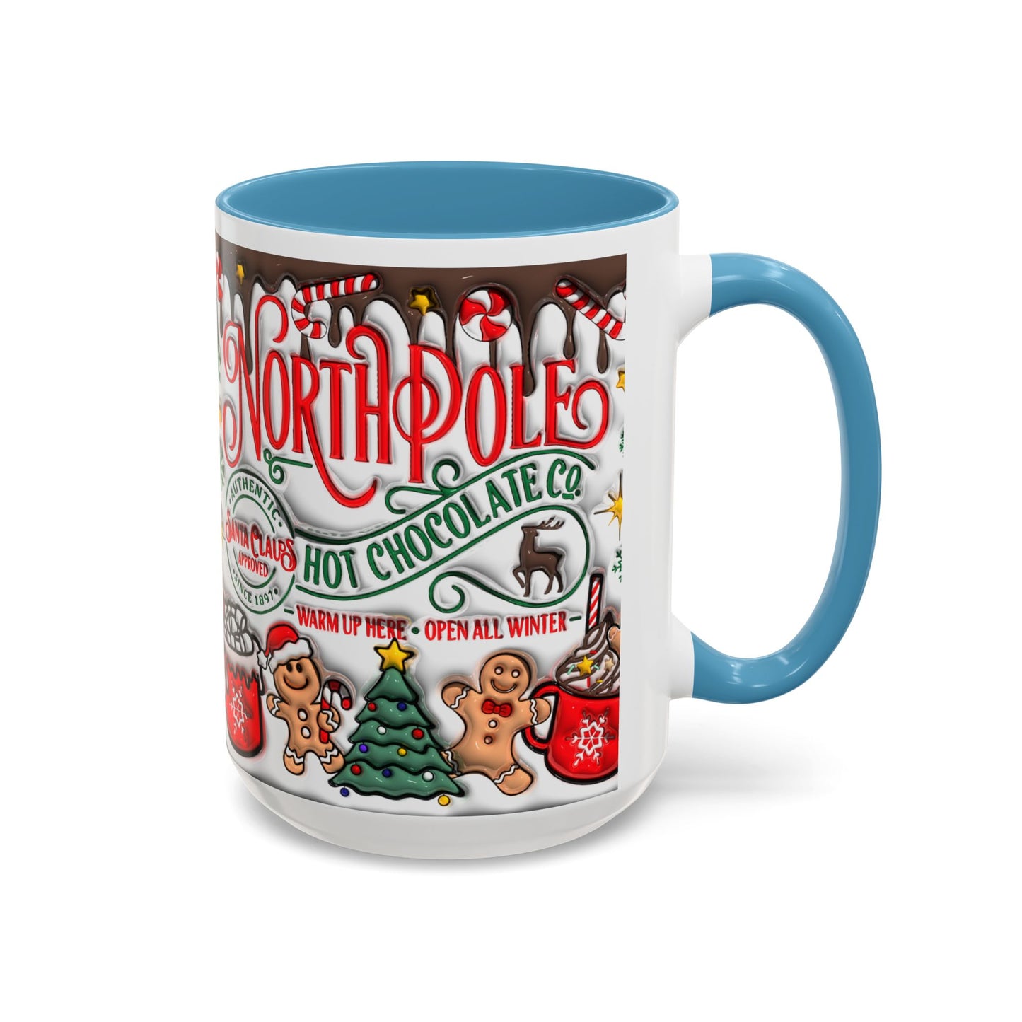 Christmas Accent Coffee Mug (11, 15oz)