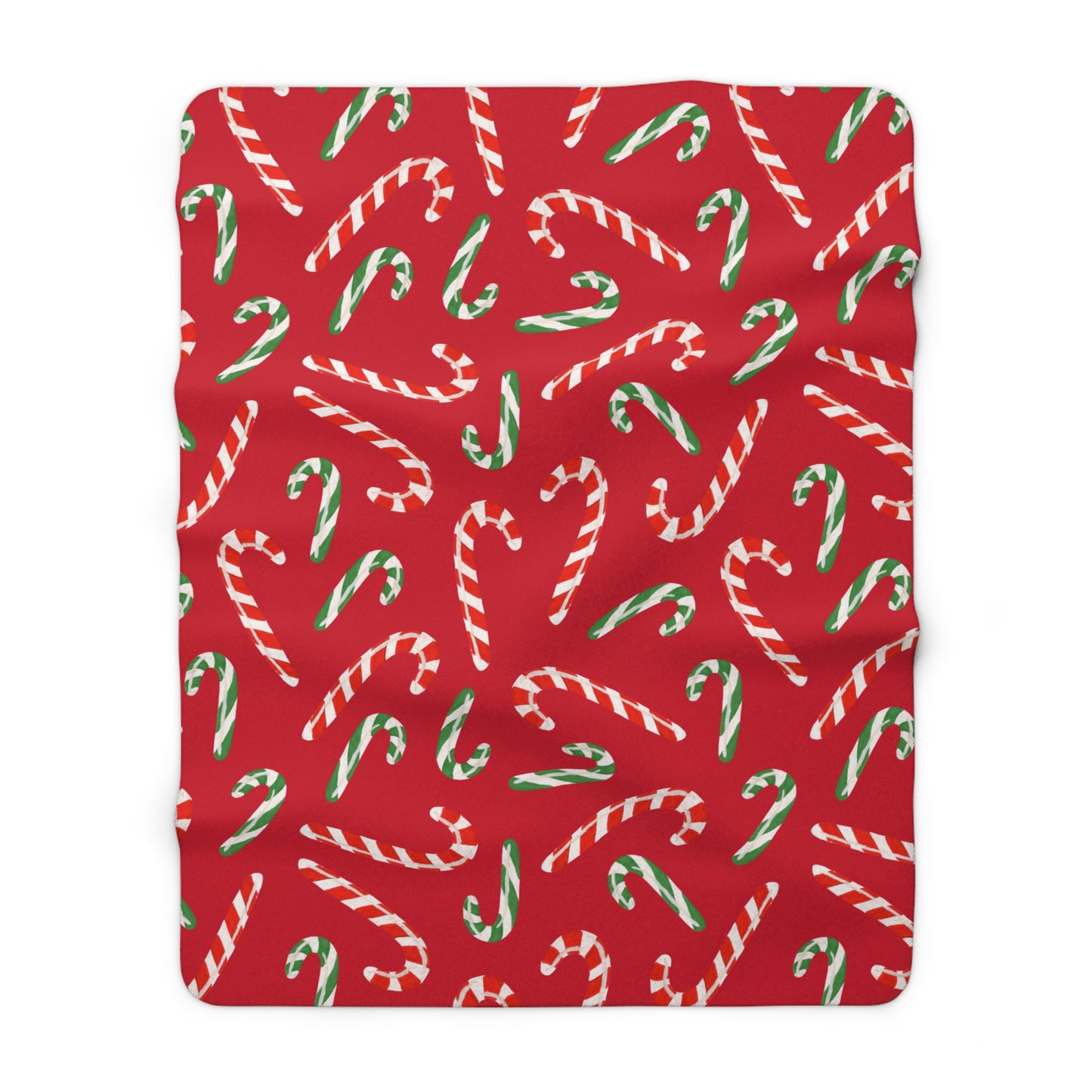 Christmas Candy Cane Blanket