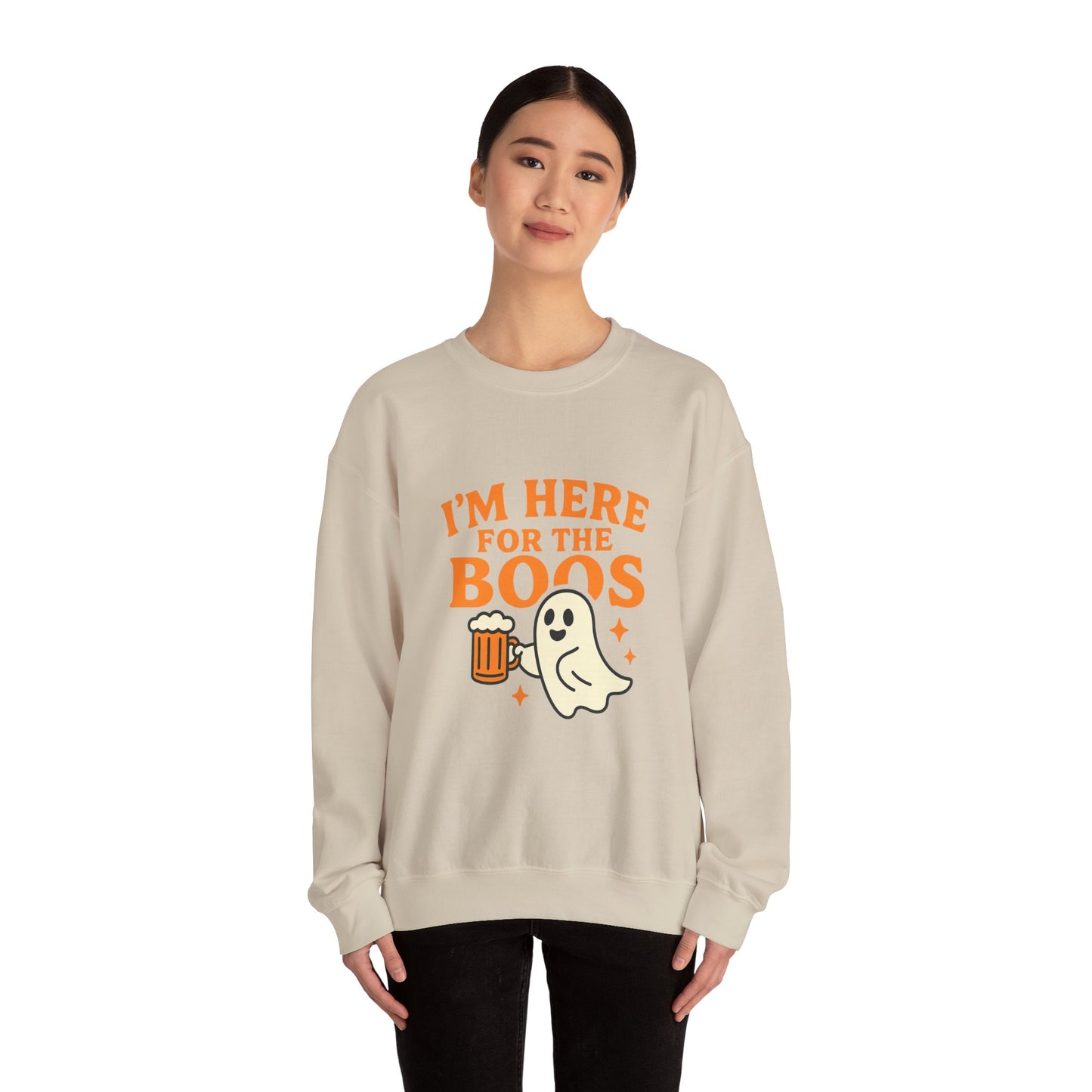 Halloween Spirit Crewneck Sweatshirt - Cozy Ghost Design for Fall Fun, Unisex Sweatshirt, Spooktacular Gift, Halloween Party Wear, [...]