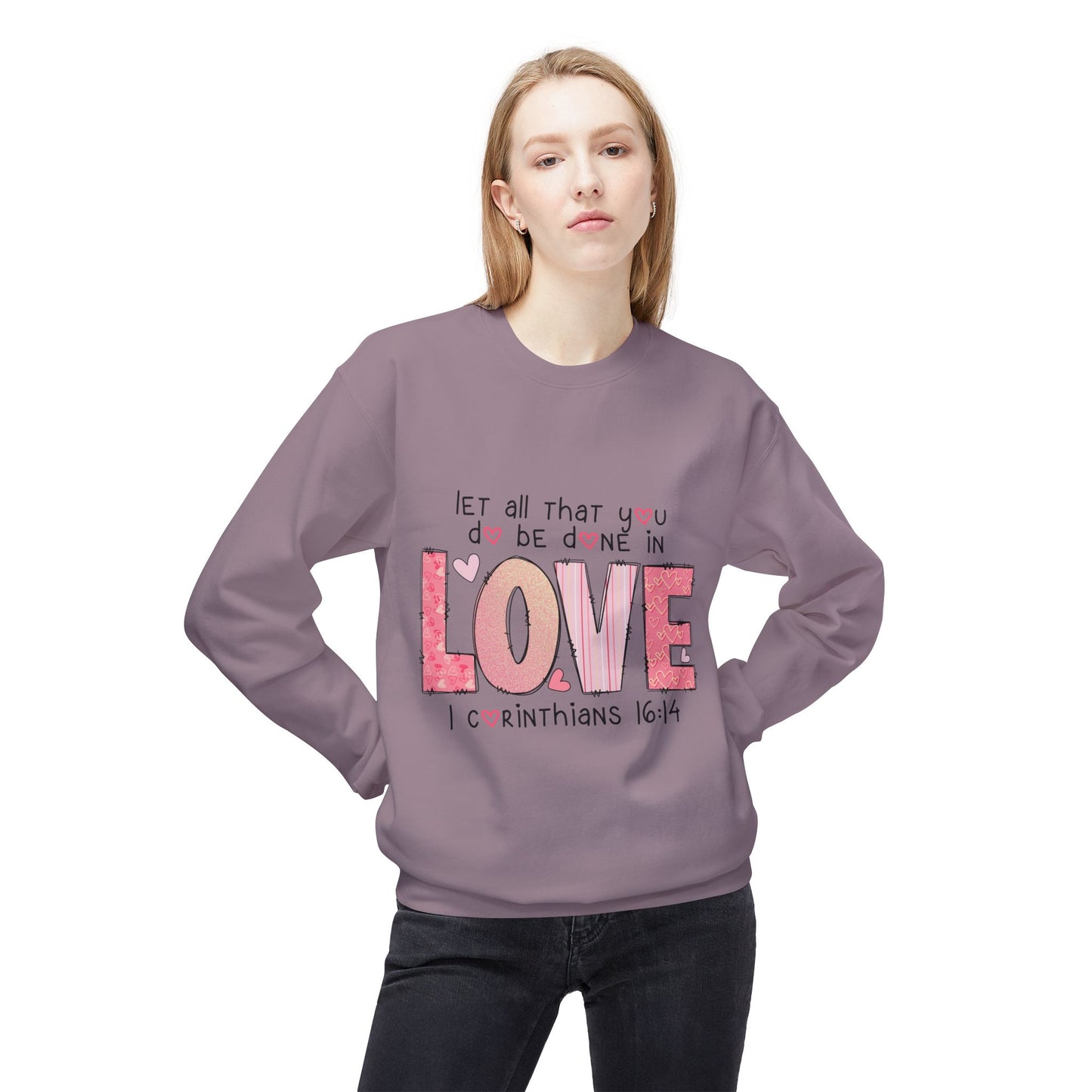 Valentines Unisex Midweight Softstyle Fleece Crewneck Sweatshirt