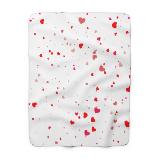 Valentines Sherpa Fleece Blanket