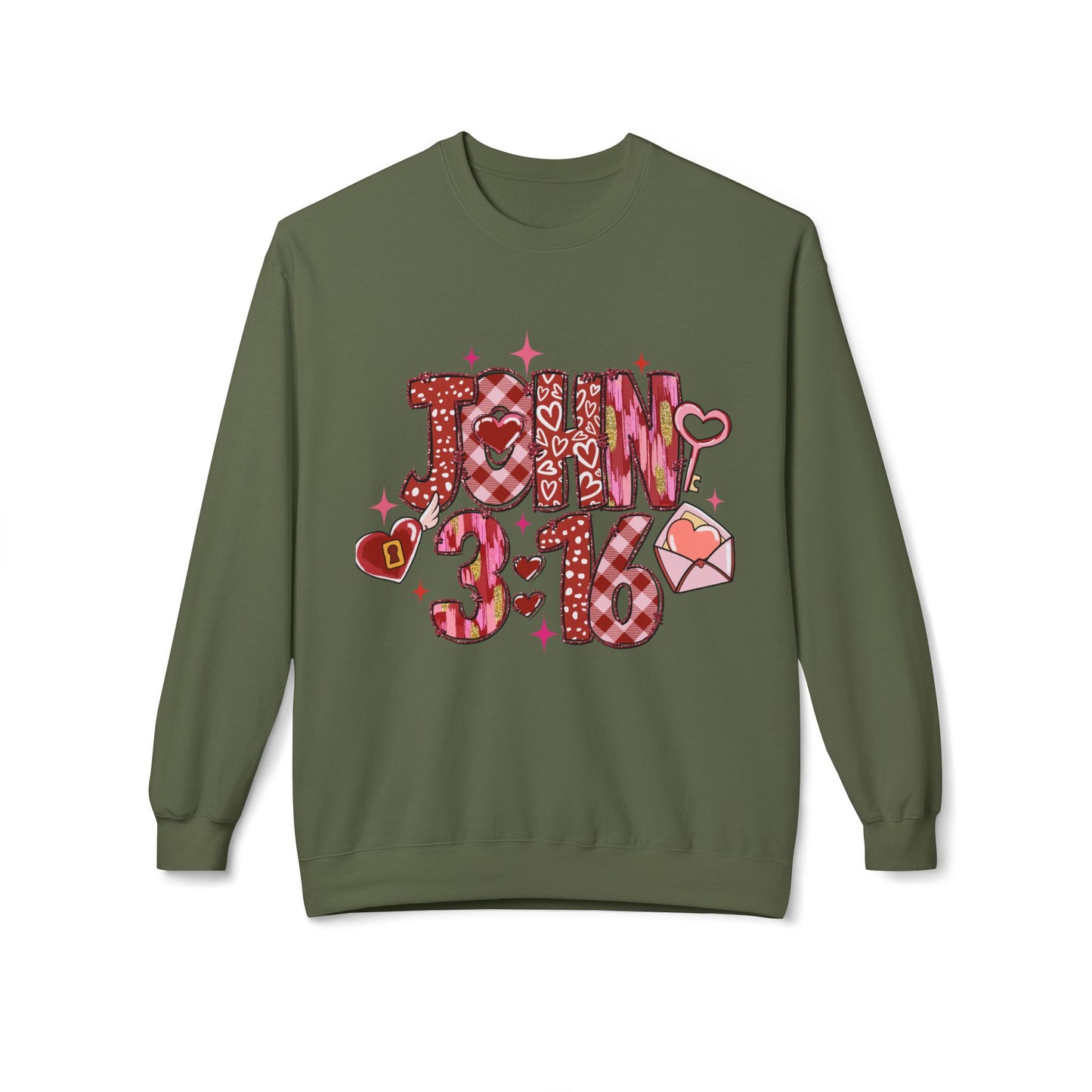 Valentines Unisex Midweight Softstyle Fleece Crewneck Sweatshirt