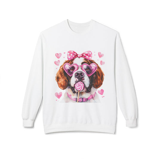 Valentines Unisex Midweight Softstyle Fleece Crewneck Sweatshirt