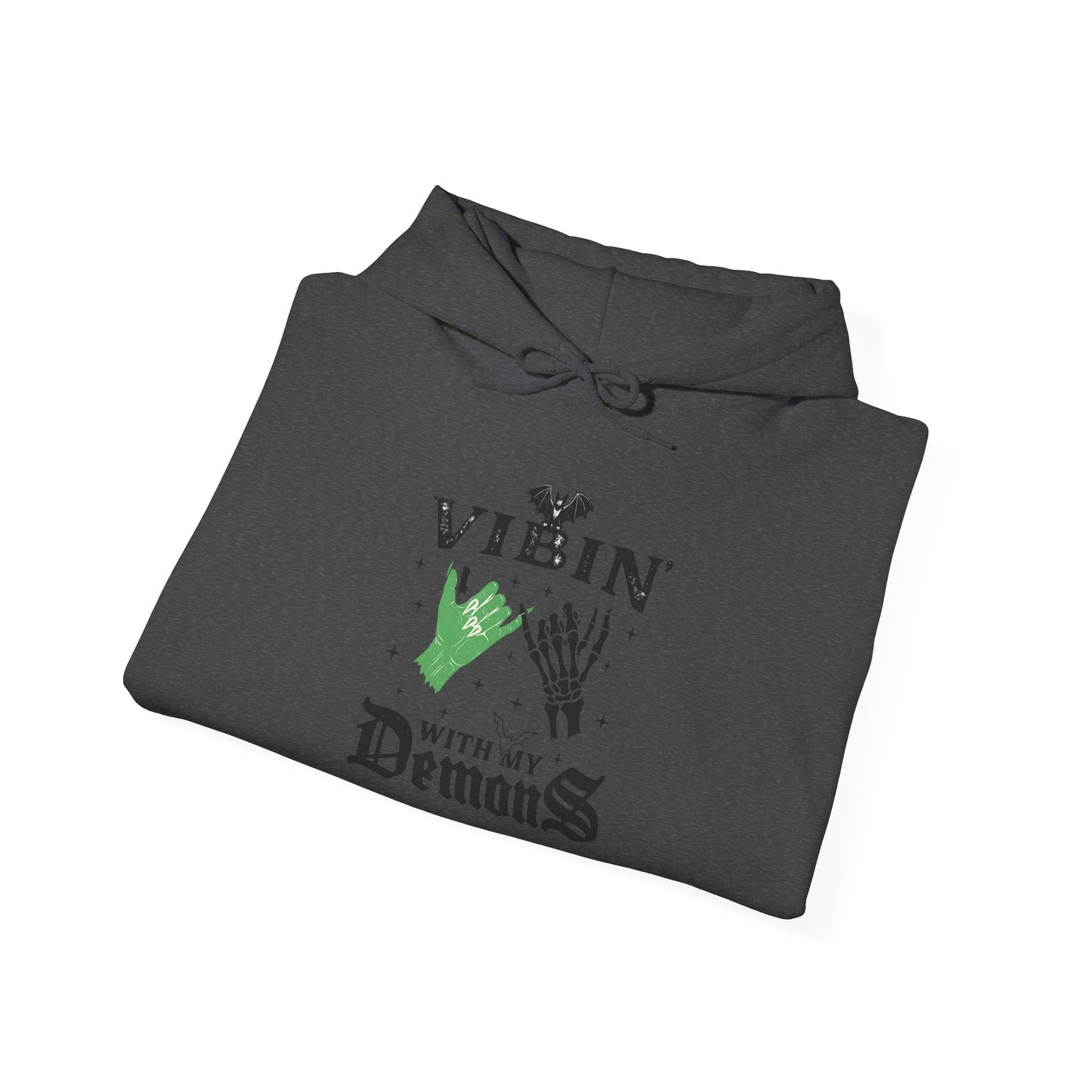 Vibin' With My Demons Unisex Hooded Hoodie, Cozy Gothic Hoodie, Casual Hoodie, Perfect for Halloween, Gift for Spooky Lovers, [...]