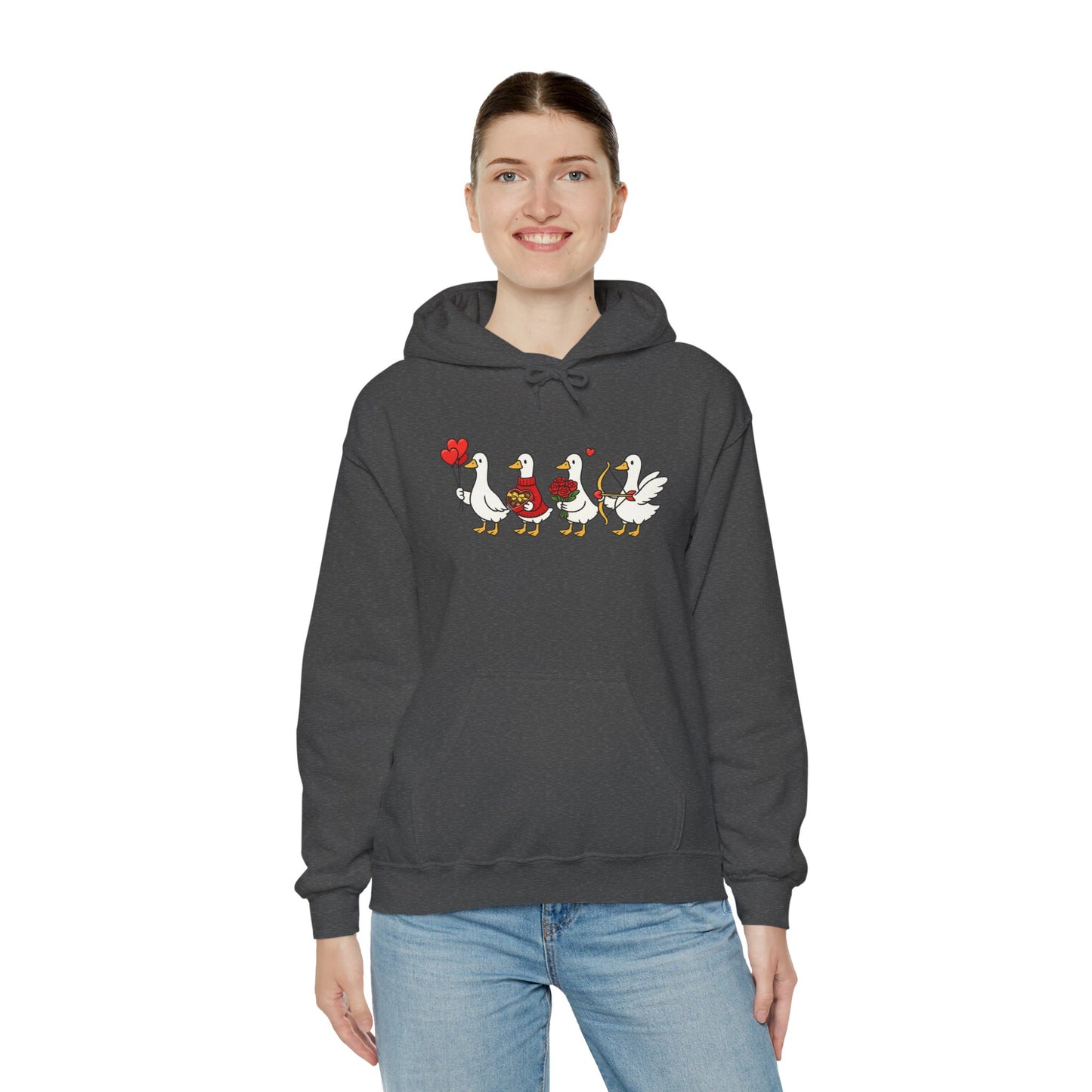 Cute Duck Family Hoodie — Whimsical Springtime Birds Pullover