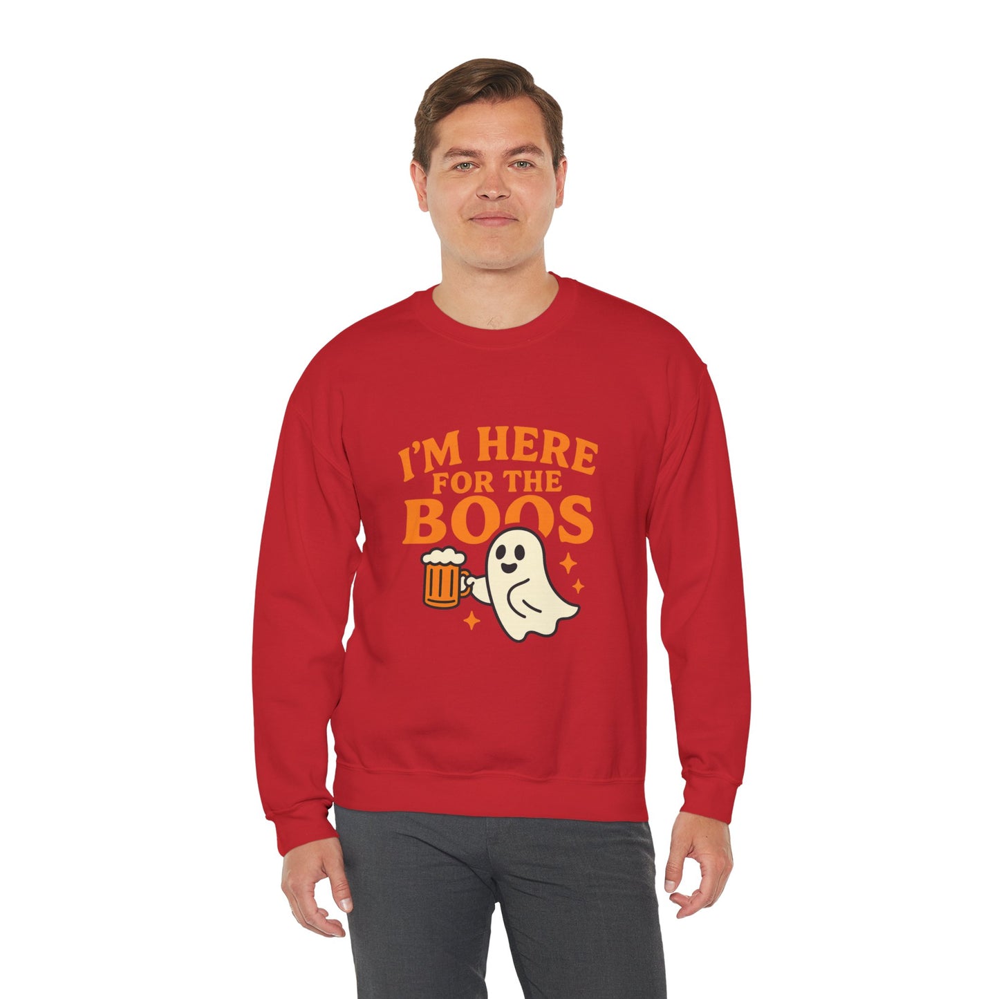 Halloween Spirit Crewneck Sweatshirt - Cozy Ghost Design for Fall Fun, Unisex Sweatshirt, Spooktacular Gift, Halloween Party Wear, [...]