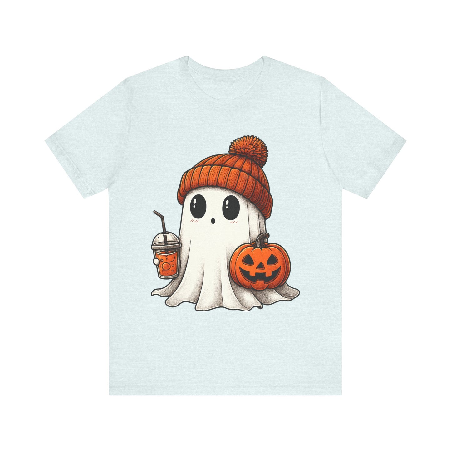 Halloween Ghost Unisex Tee, Spooky Shirt, Fall Fashion, Cute Ghost Shirt, Halloween Costume, Trick or Treat T-Shirt