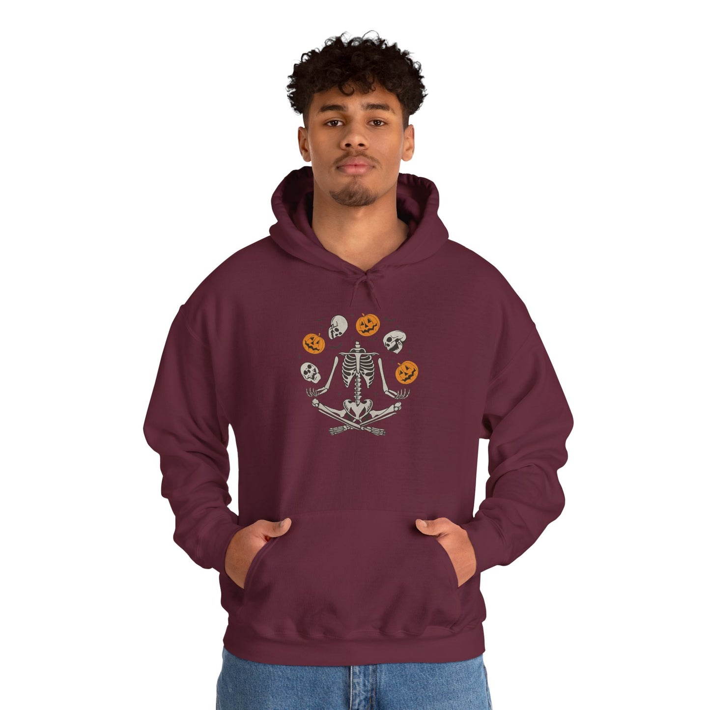 Cozy Skeleton Cookie Hoodie - Spooky Fashion, Halloween Hoodie Fall Apparel, Unisex Hoodie, Gift for Him & Her