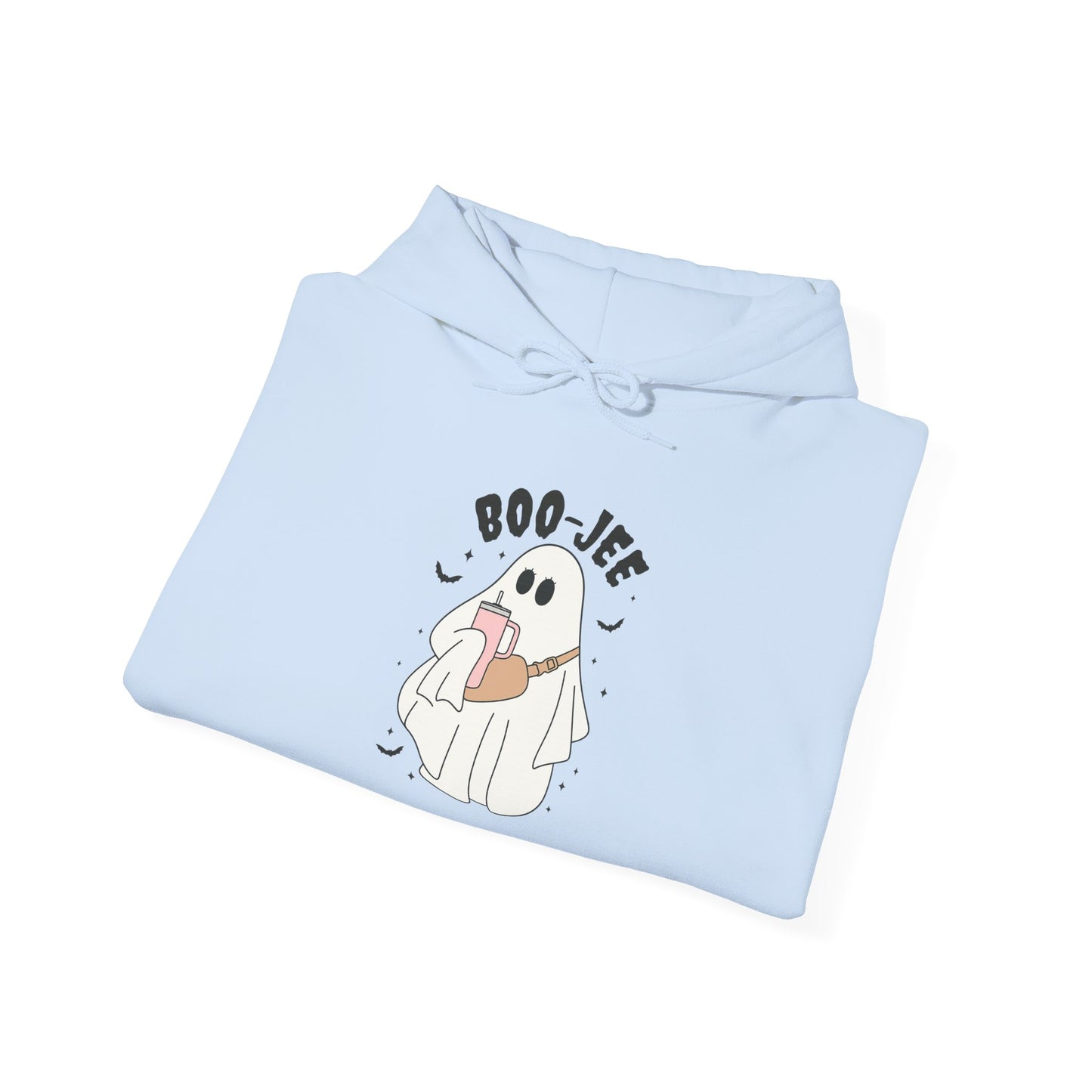 Boo-Jef Ghost Hoodie, Cute Halloween Sweatshirt, Unisex Fun Pullover, Cozy Fall Apparel, Comfy Gift for Ghost Lovers