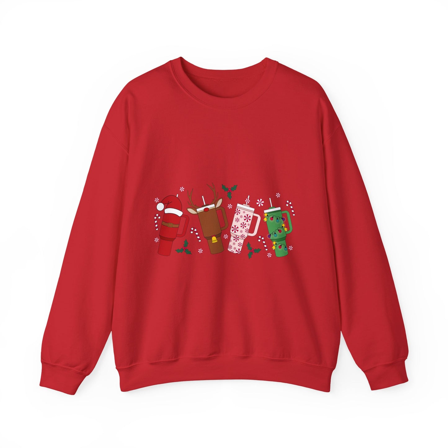 Christmas Golf Club Crewneck Sweatshirt — Festive Golfing Club Cartoon Design