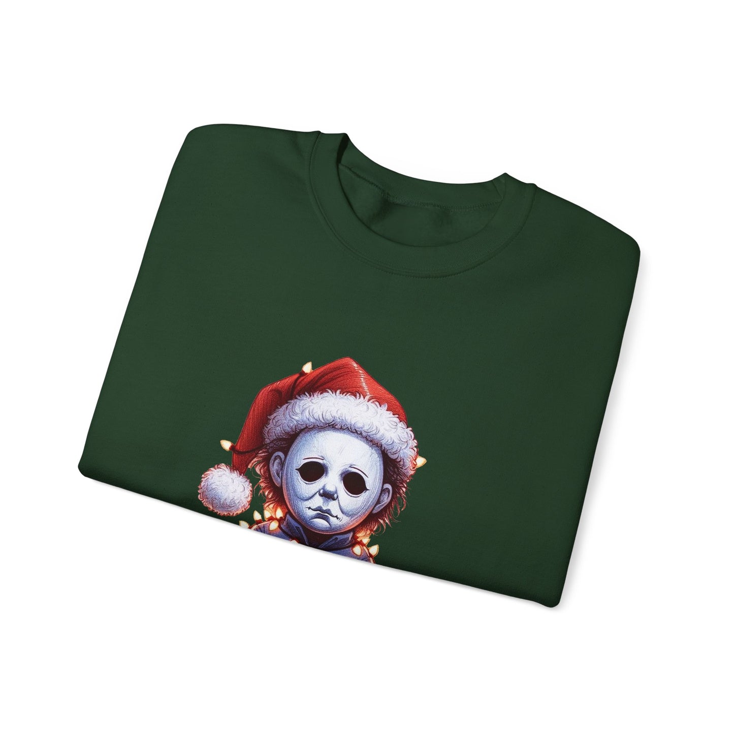 Christmas Michael Myers Sweatshirt — Cute Creepy Horror Holiday Crewneck
