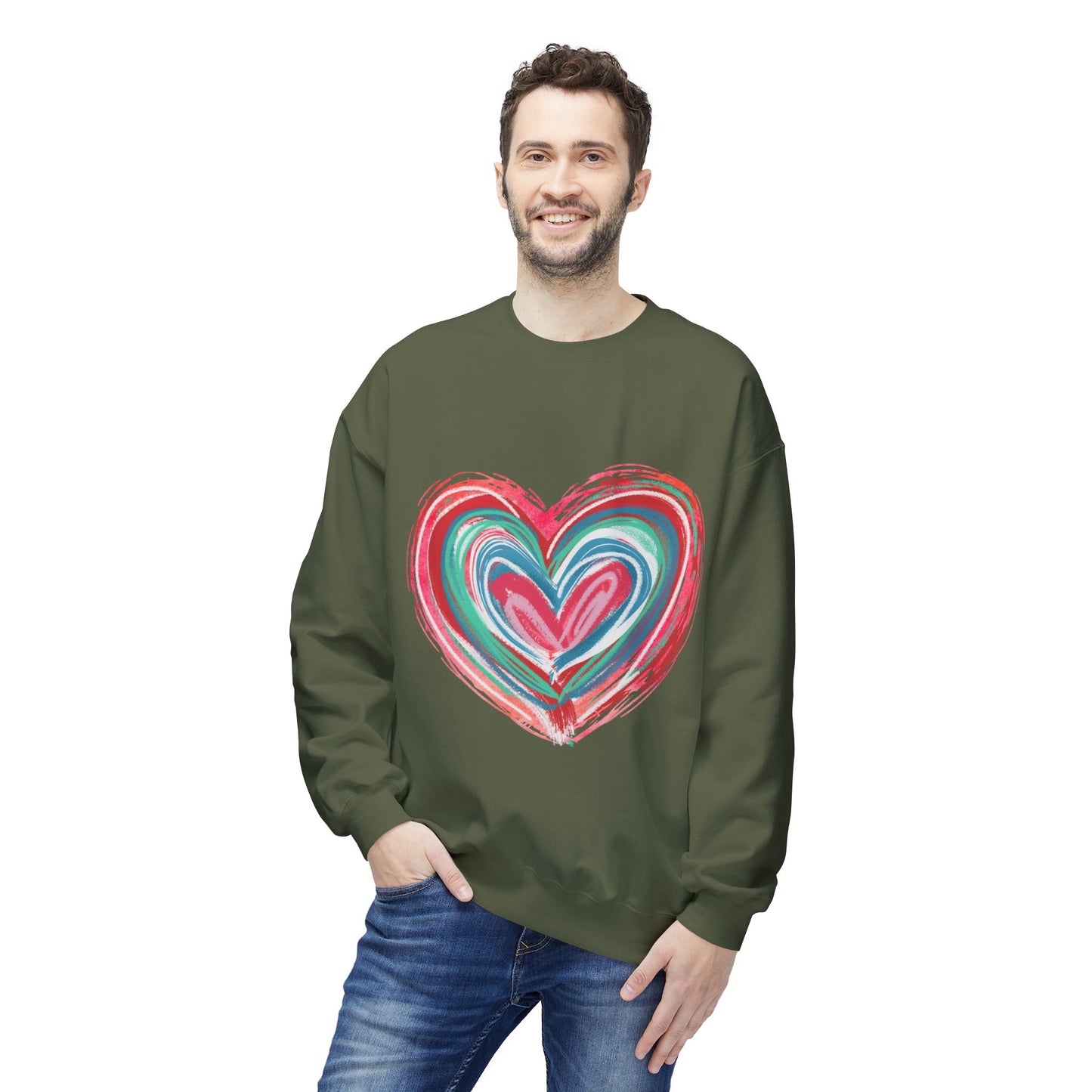 Valentines Unisex Midweight Softstyle Fleece Crewneck Sweatshirt
