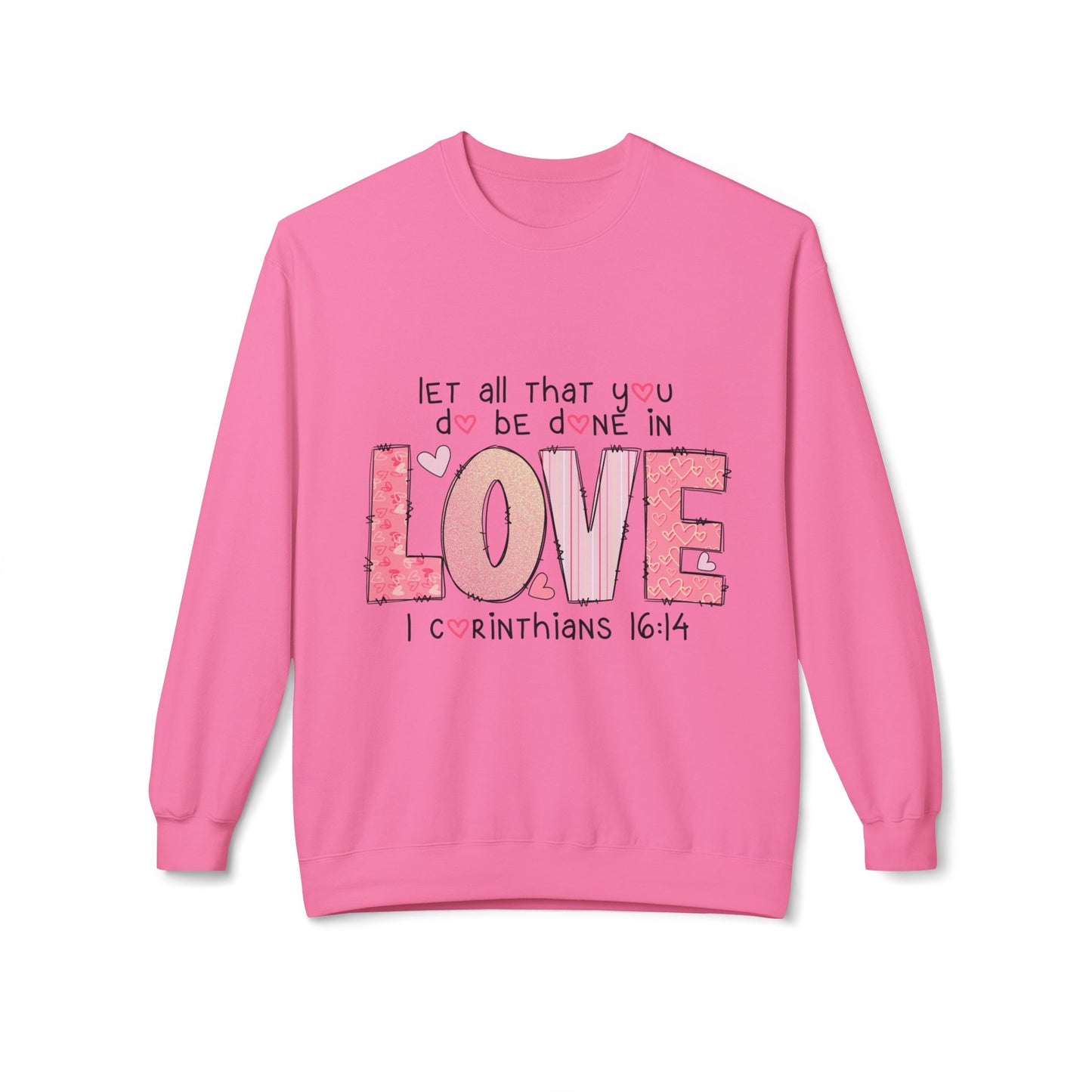 Valentines Unisex Midweight Softstyle Fleece Crewneck Sweatshirt