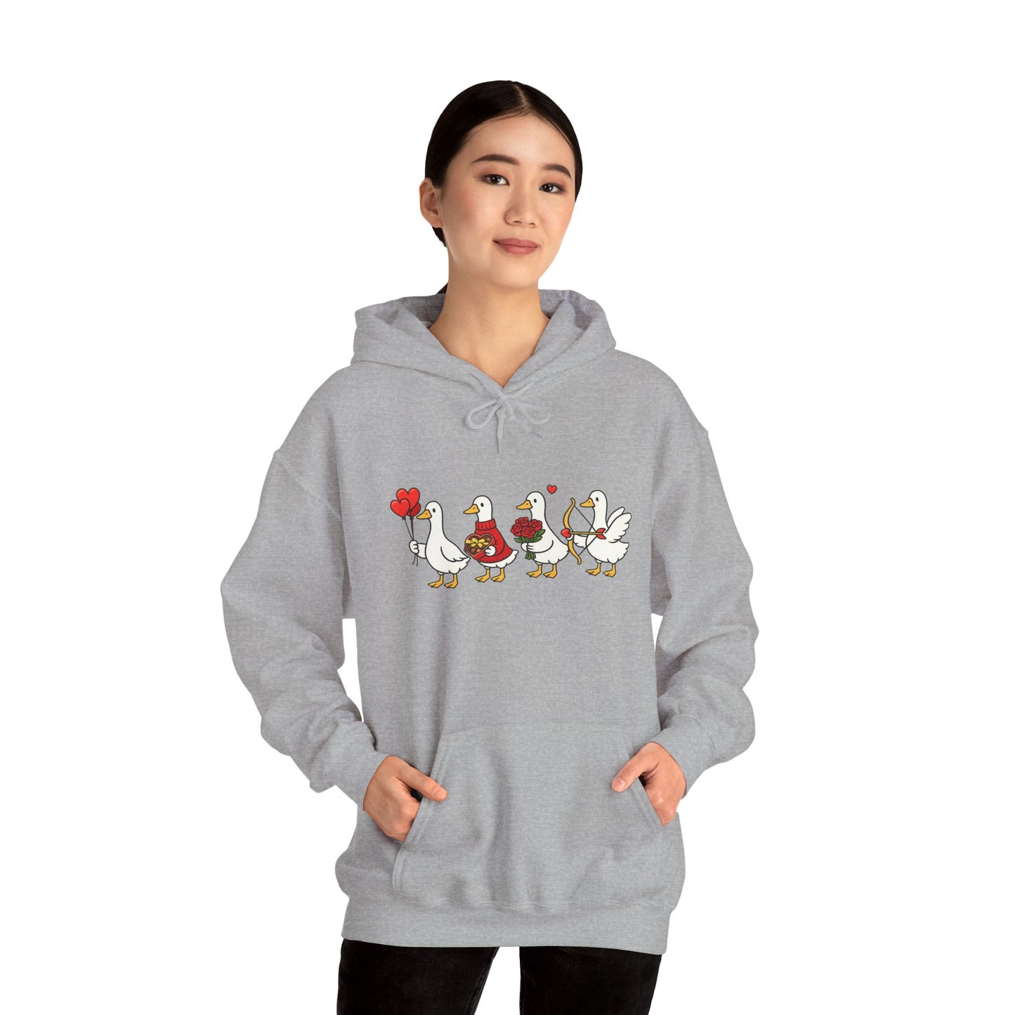 Cute Duck Family Hoodie — Whimsical Springtime Birds Pullover