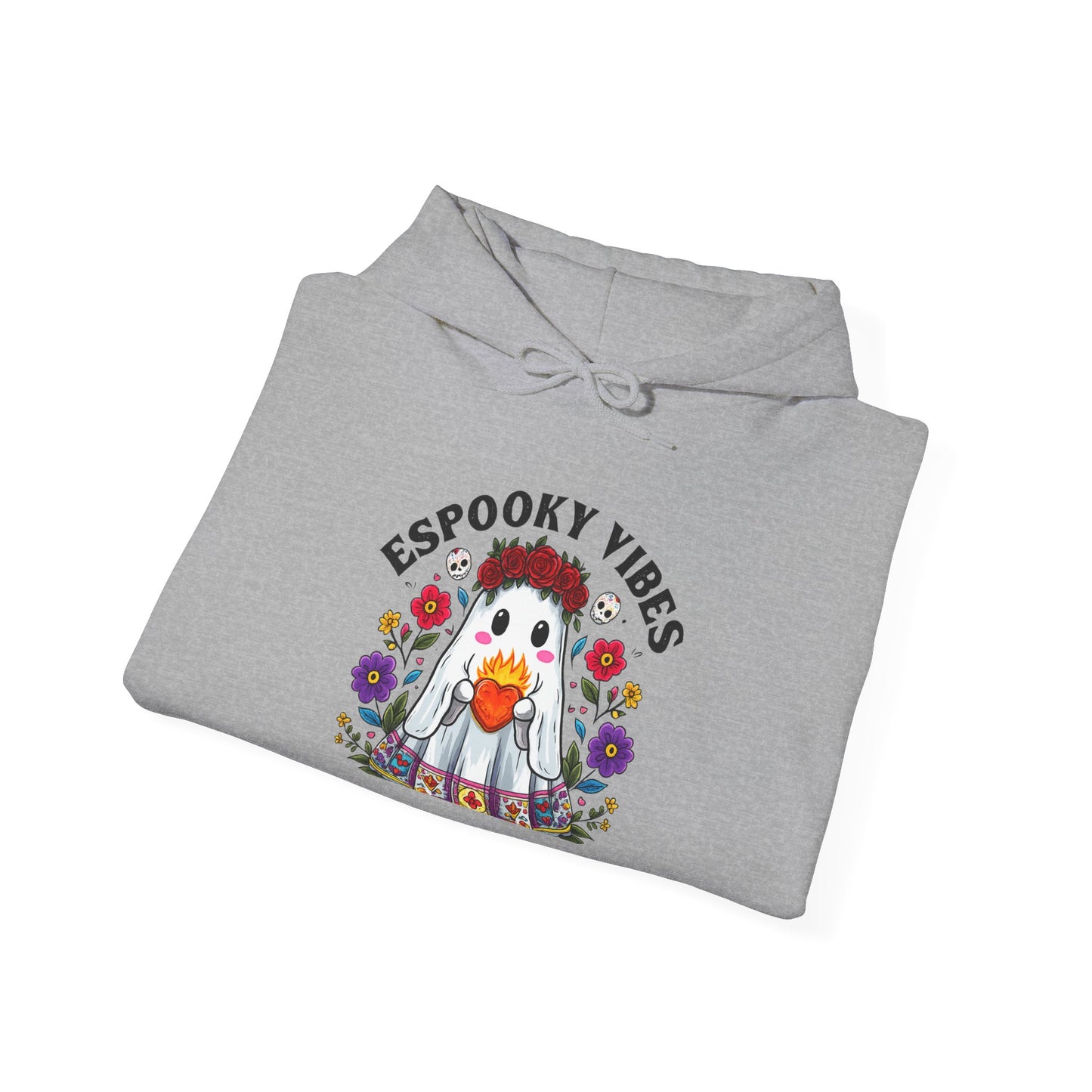 Spooky Vibes Hooded Sweatshirt, Cozy Fall Apparel, Halloween Gift, Unisex Hoodie, Casual Sweatshirt, Festival Wear