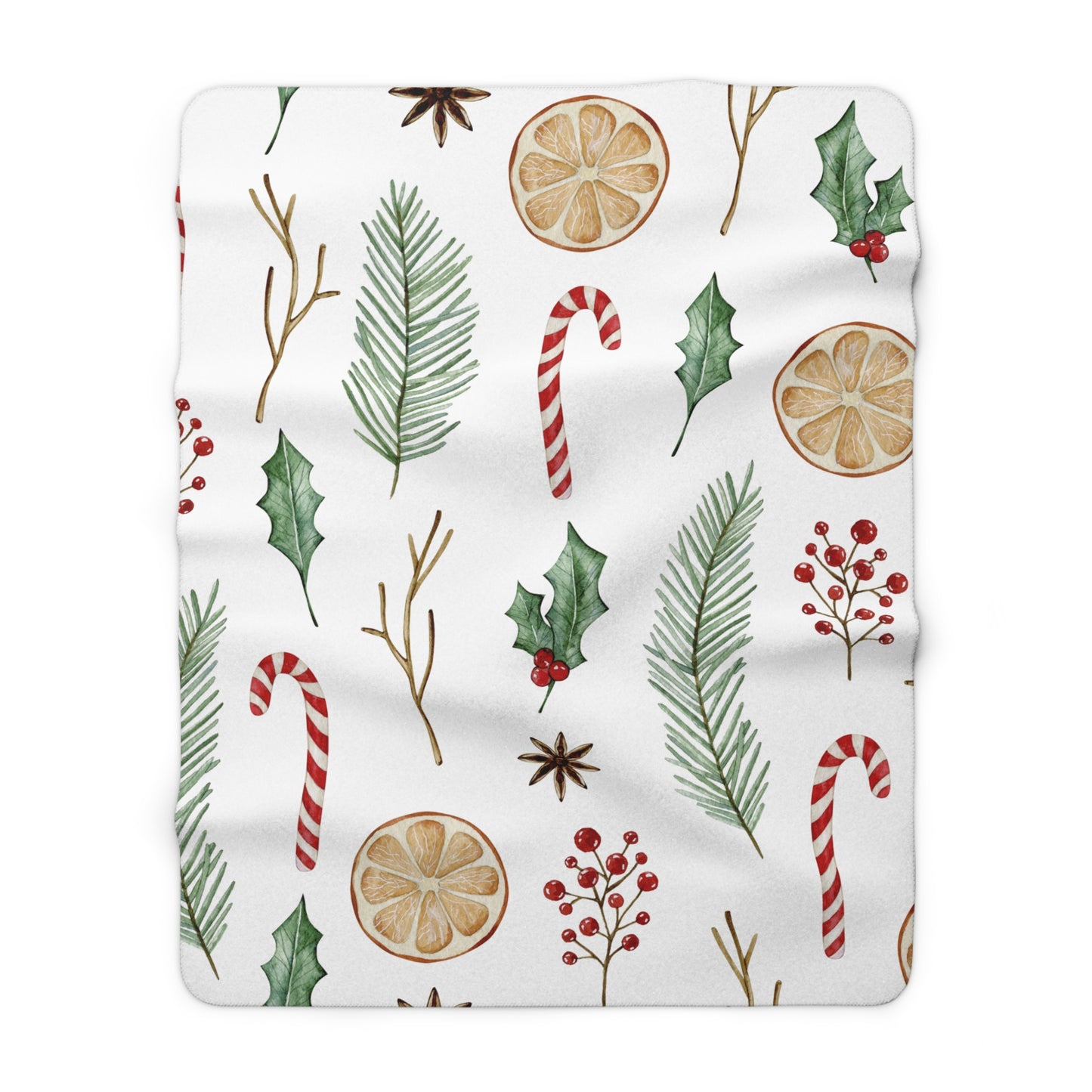 Christmas Candy Cane Blanket