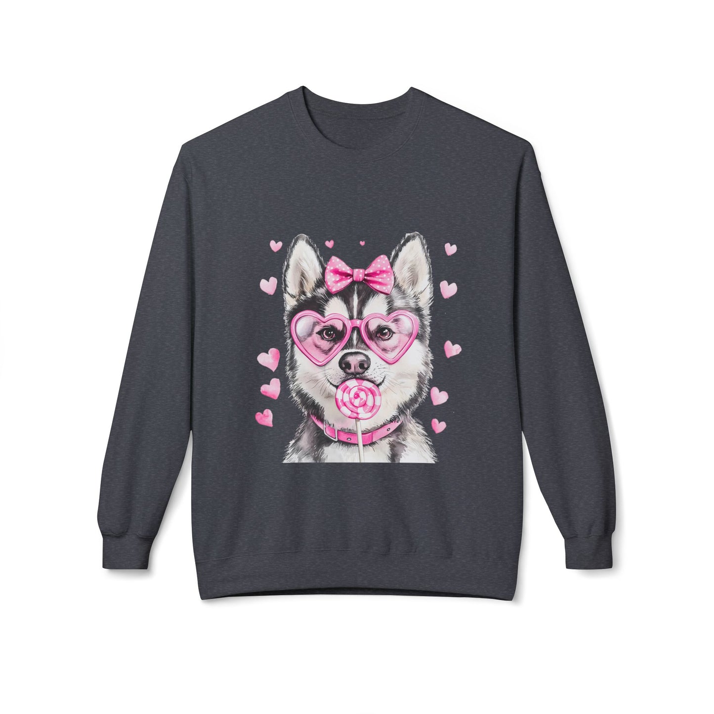 Valentines Unisex Midweight Soft style Fleece Crewneck Sweatshirt