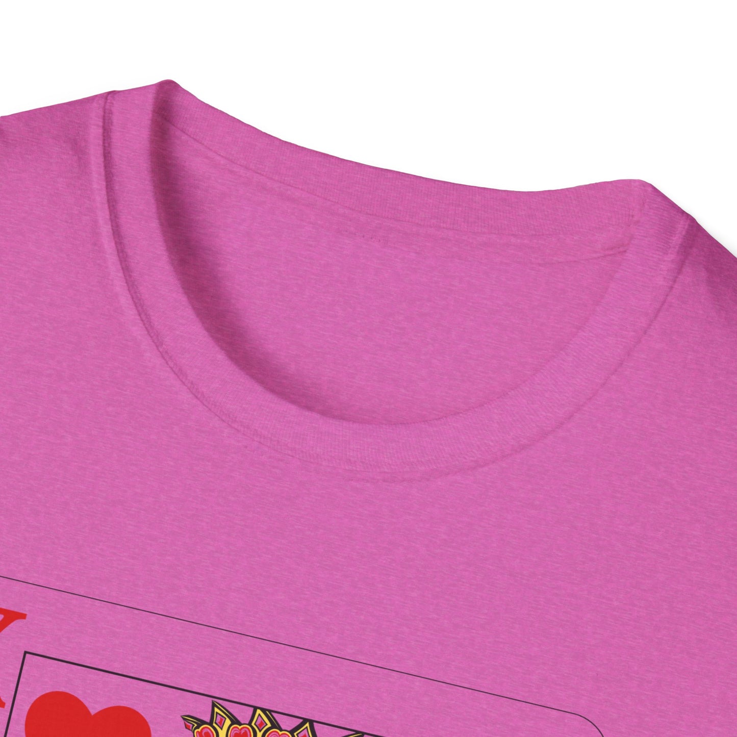 Valentines King of Hearts Unisex T-Shirt - Playful Card Design for Game Night