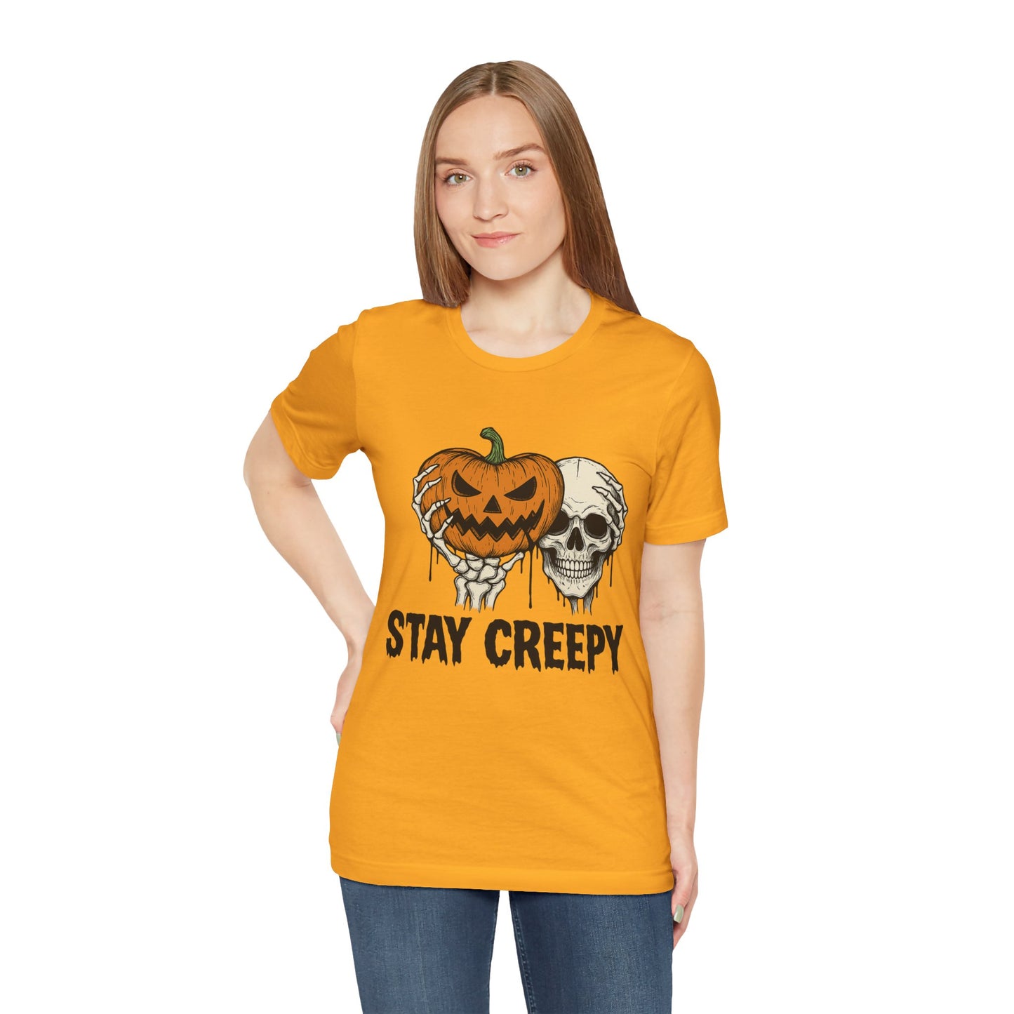 Halloween Graphic Tee - Stay Creepy Unisex Shirt, Fall Fashion, Spooky Halloween Apparel, Casual Wear, Gift for Halloween Lovers