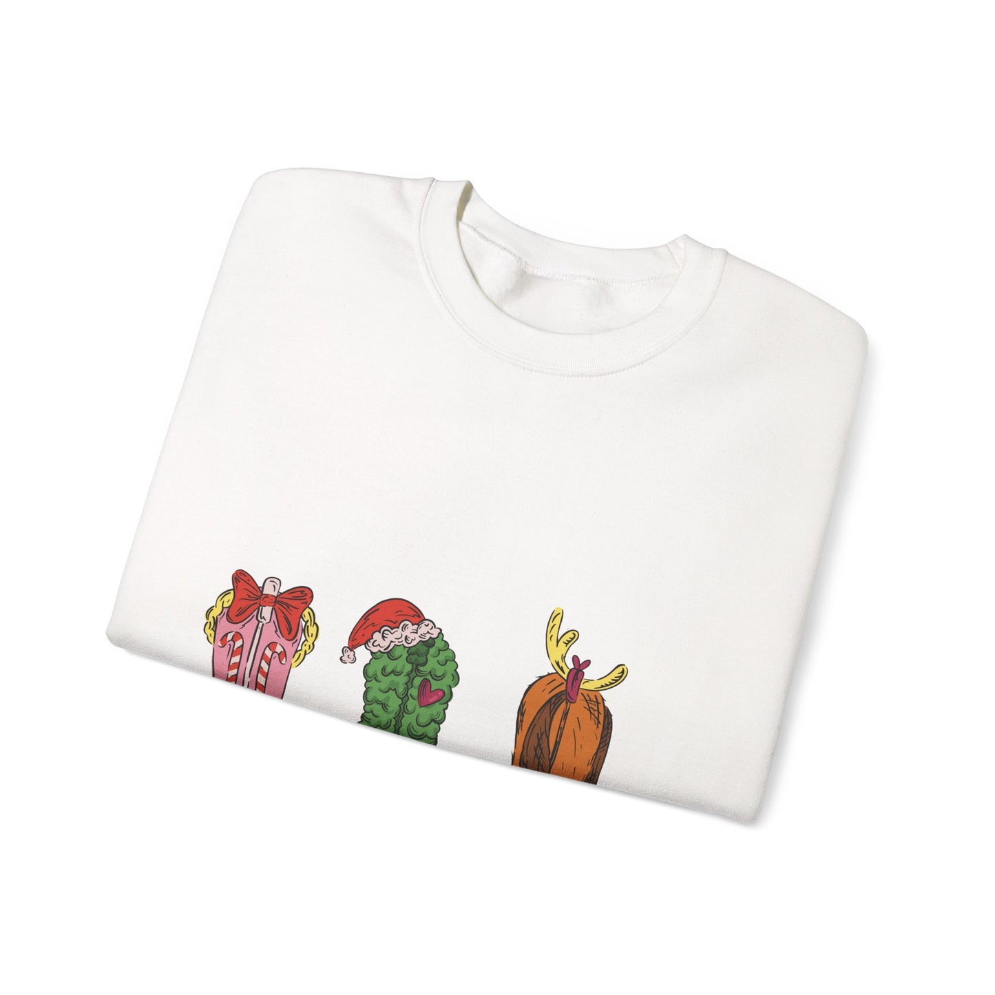 Christmas Cowboy Boots Crewneck Sweatshirt — Festive Western Holiday Sweatshirt