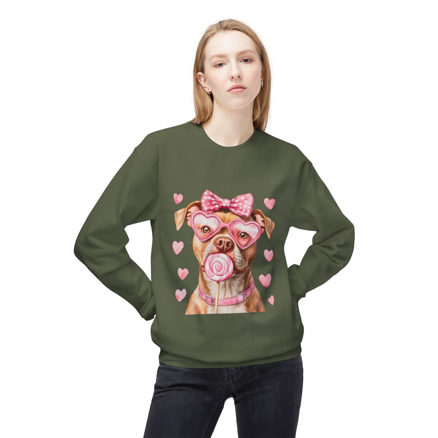 Valentines Unisex Midweight Softstyle Fleece Crewneck Sweatshirt