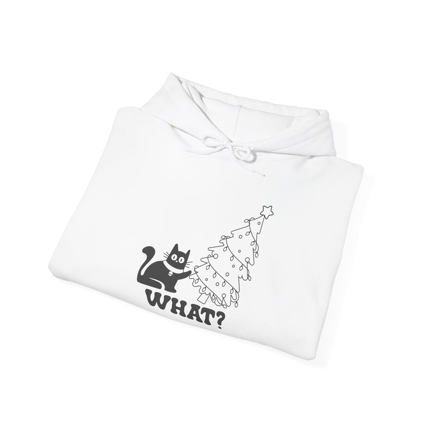 Funny Cat Christmas Hoodie, Cozy Hoodie for Cat Lovers, Gift for Pet Owners, Holiday Apparel, Unisex Hoodie