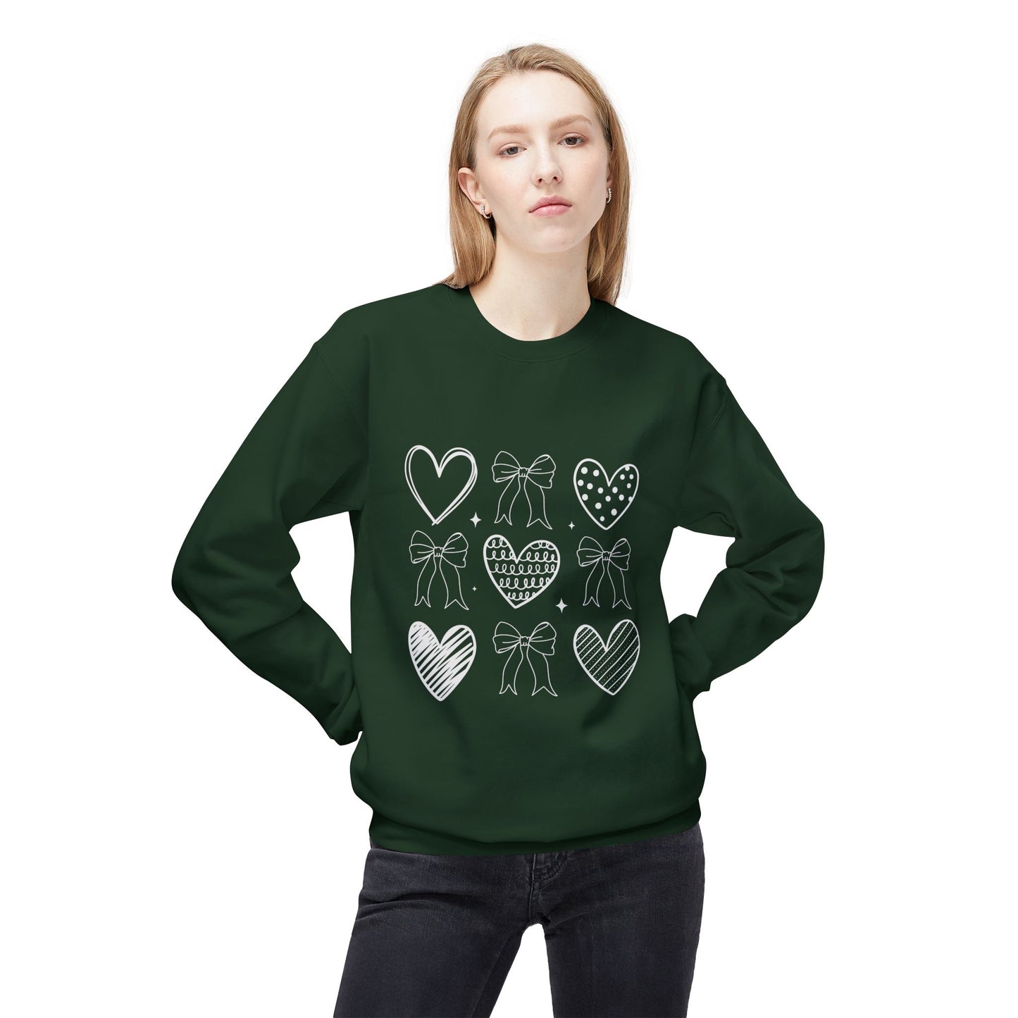 Valentines Unisex Midweight Softstyle Fleece Crewneck Sweatshirt