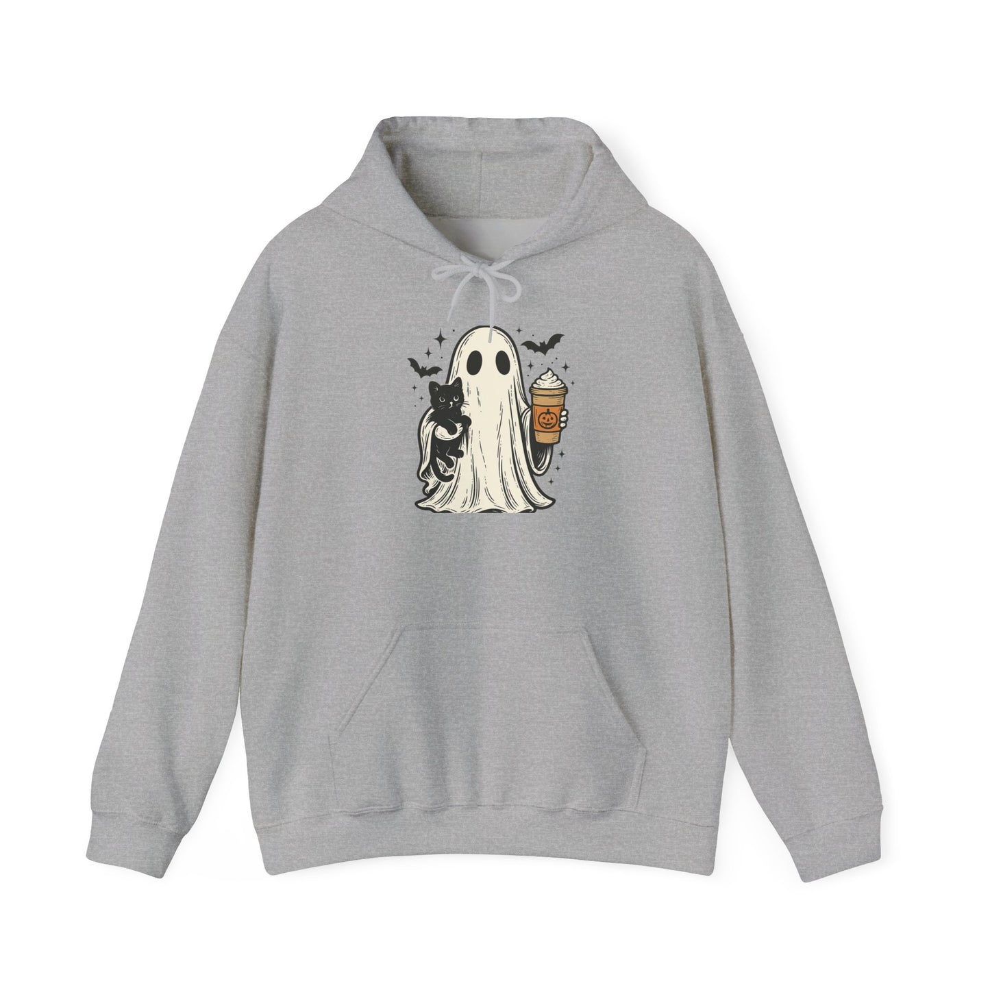 Ghost & Cat Halloween Hoodie, Spooky hoodie , Unisex Cozy Pullover, Fall Wardrobe Essential, Perfect for Halloween Celebrations, [...]