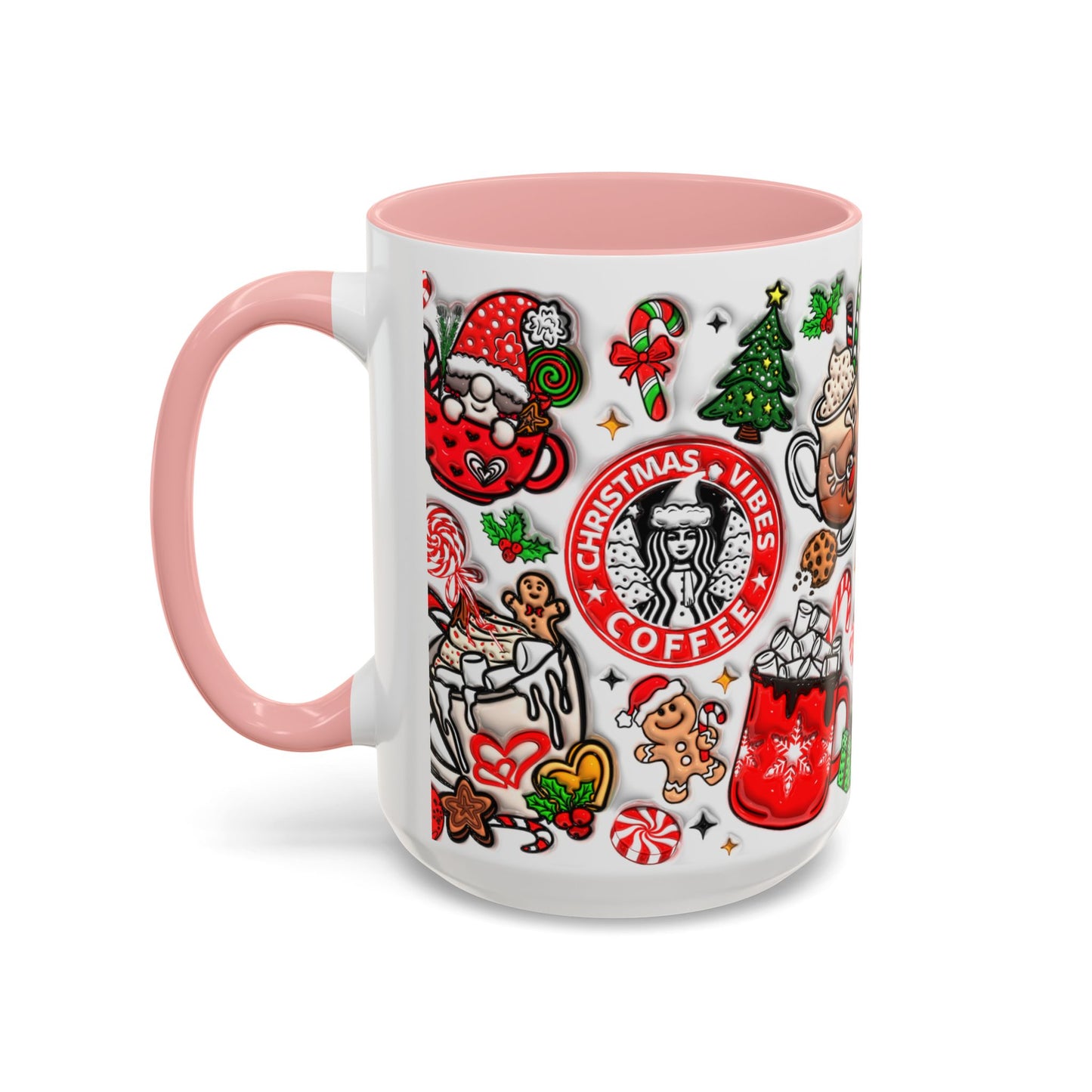 Christmas Accent Coffee Mug (11, 15oz)