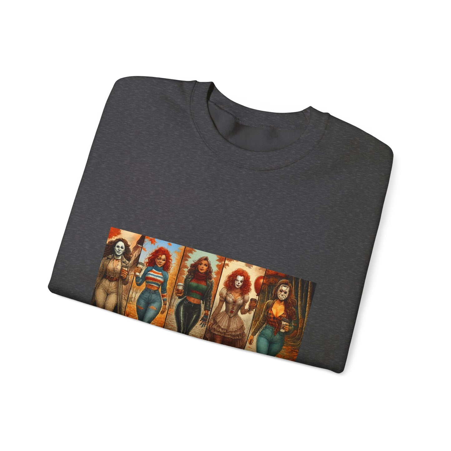 Vibrant Artistic Halloween Sweatshirt, Casual Wear, Graphic Sweatshirt, Cozy Gift for Art Lovers, Unique Fashion Statement, Comfortable [...]
