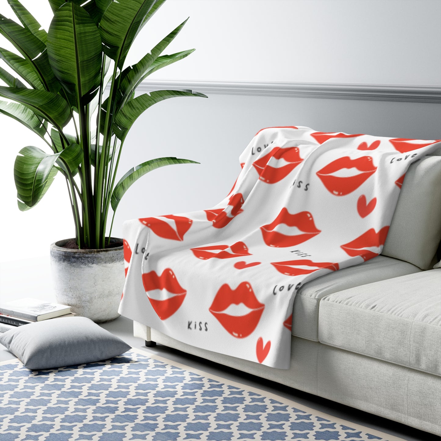 Valentines Sherpa Fleece Blanket