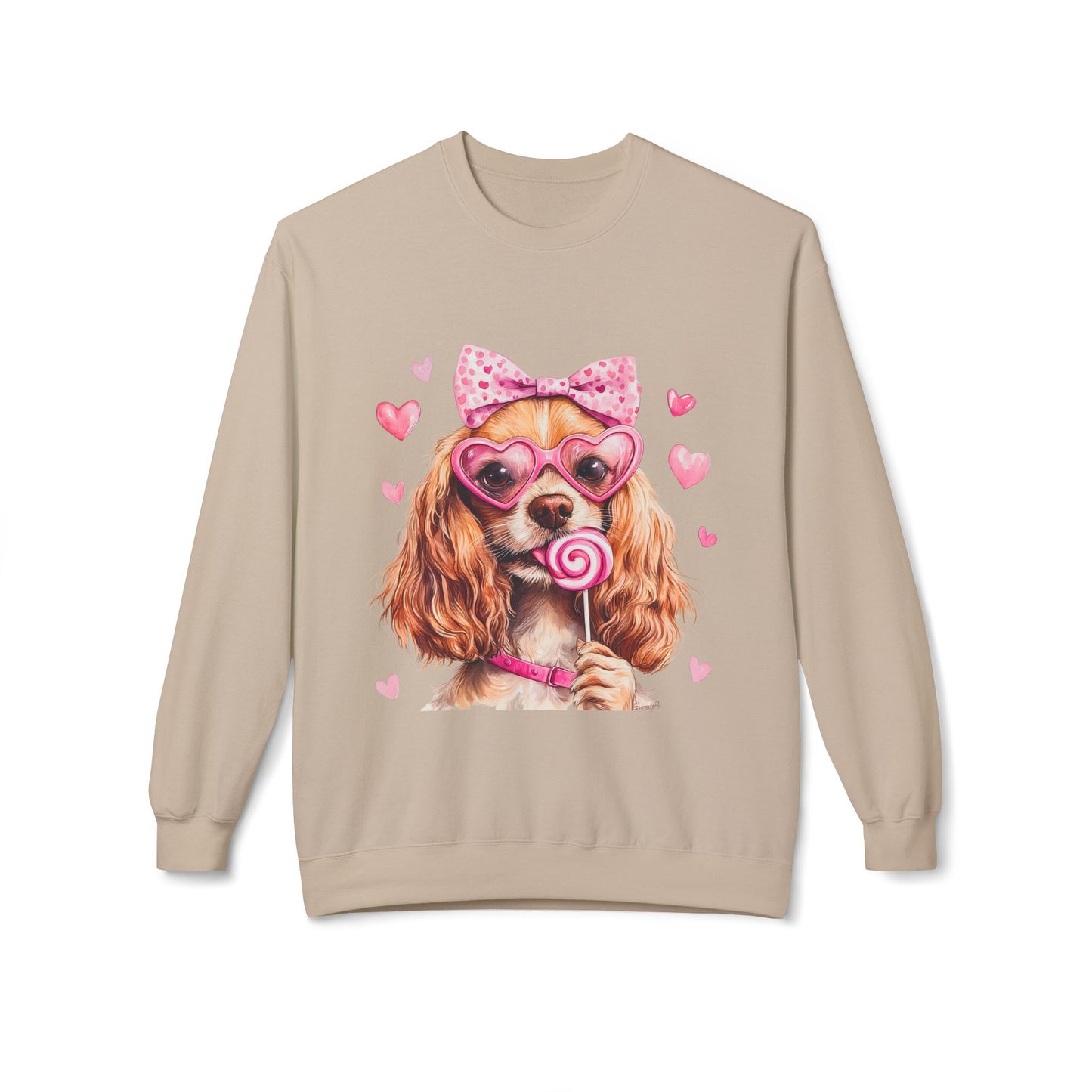 Valentines Unisex Midweight Softstyle Fleece Crewneck Sweatshirt