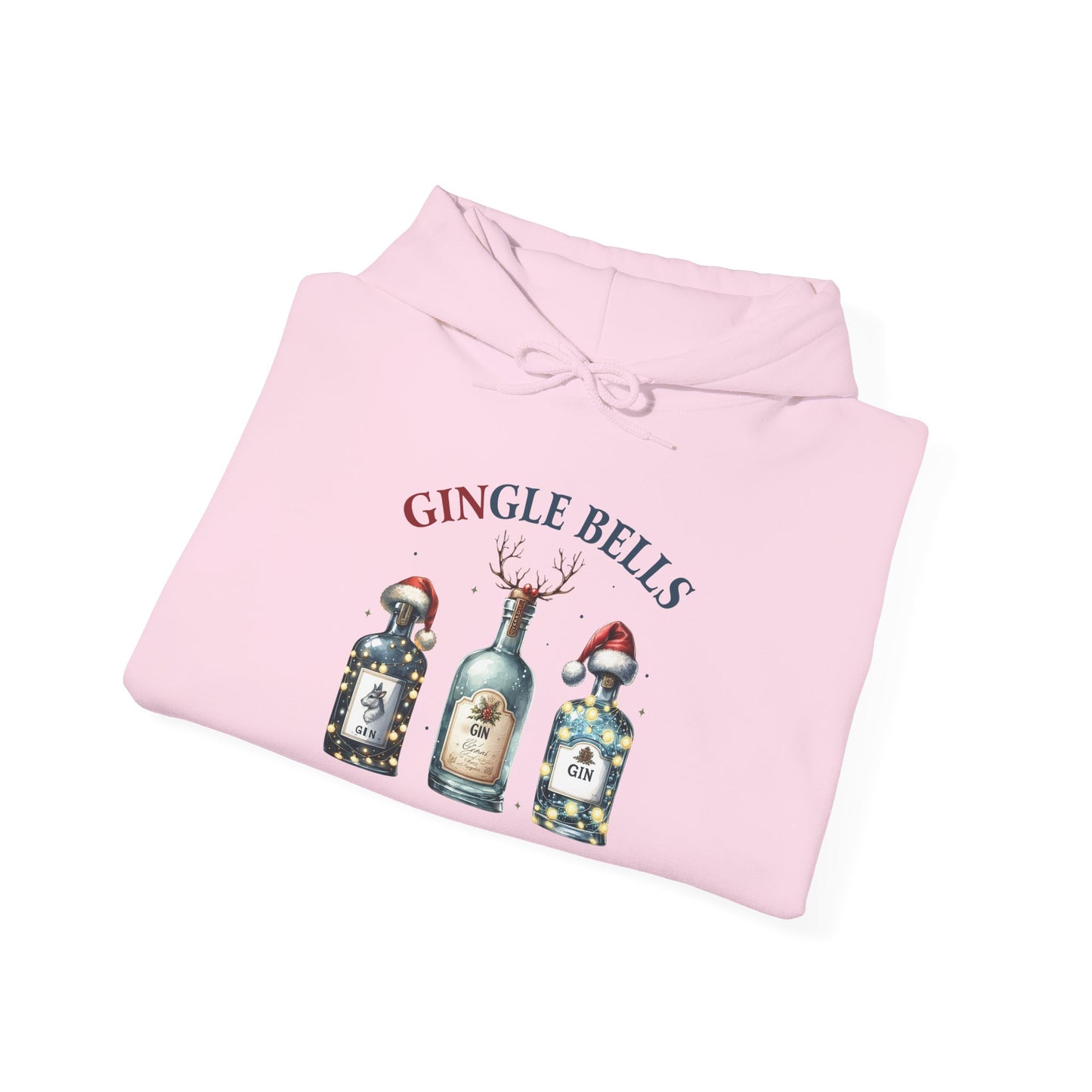 Gingle Bells Hoodie | Unisex Heavy Blend Sweatshirt for Christmas, Holiday Gifting, Cozy Fall Wear, Festive Apparel, Unique Gift