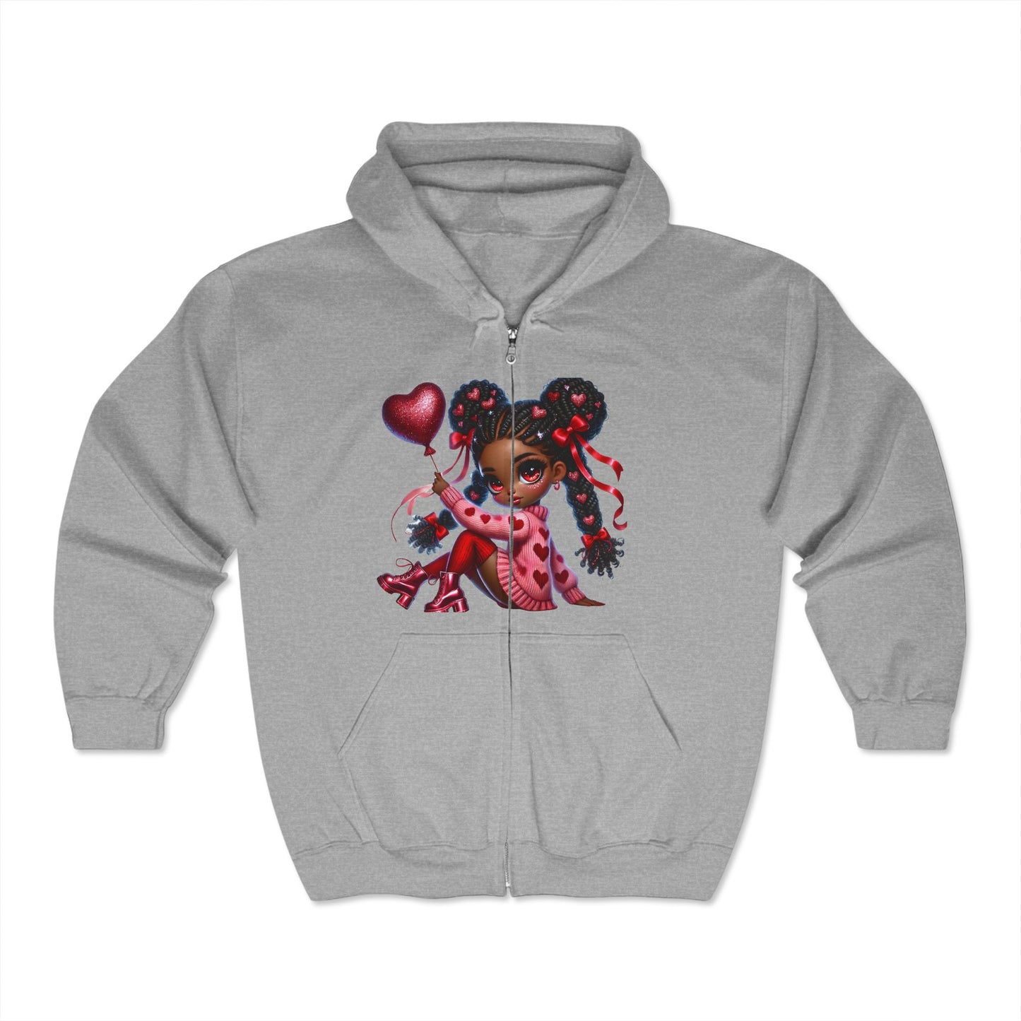 Valentines Unisex Heavy Blend™ Full Zip Hooded Sweatshirt
