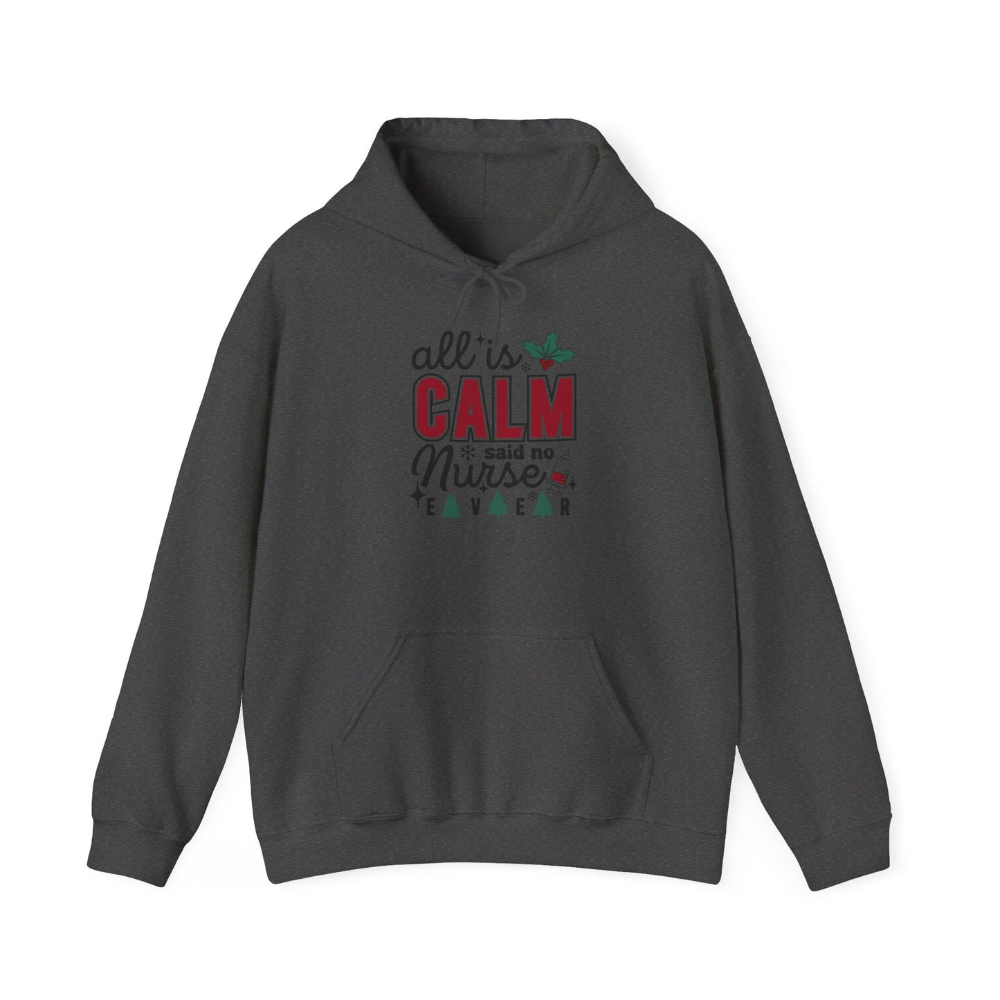 Festive Nurse Hooded  Hoodie - Cozy Holiday Gift for Nurses - Christmas Apparel, Cute Hoodie, Nurse Life  Hoodie, Xmas Gift Idea